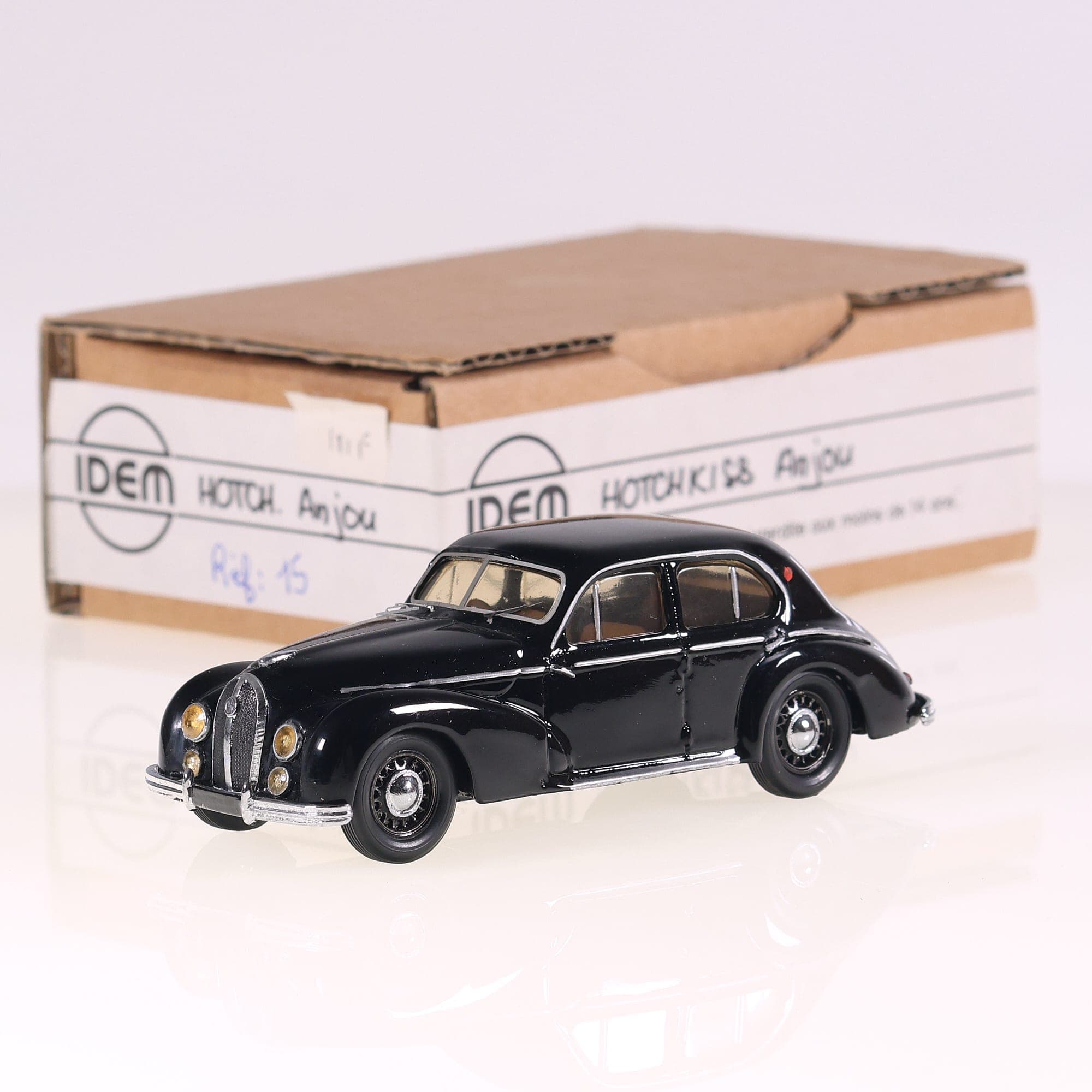 IDEM 15 Hotchkiss Anjou 1/43 Noir kit monté white metal avec boîte — photo 1