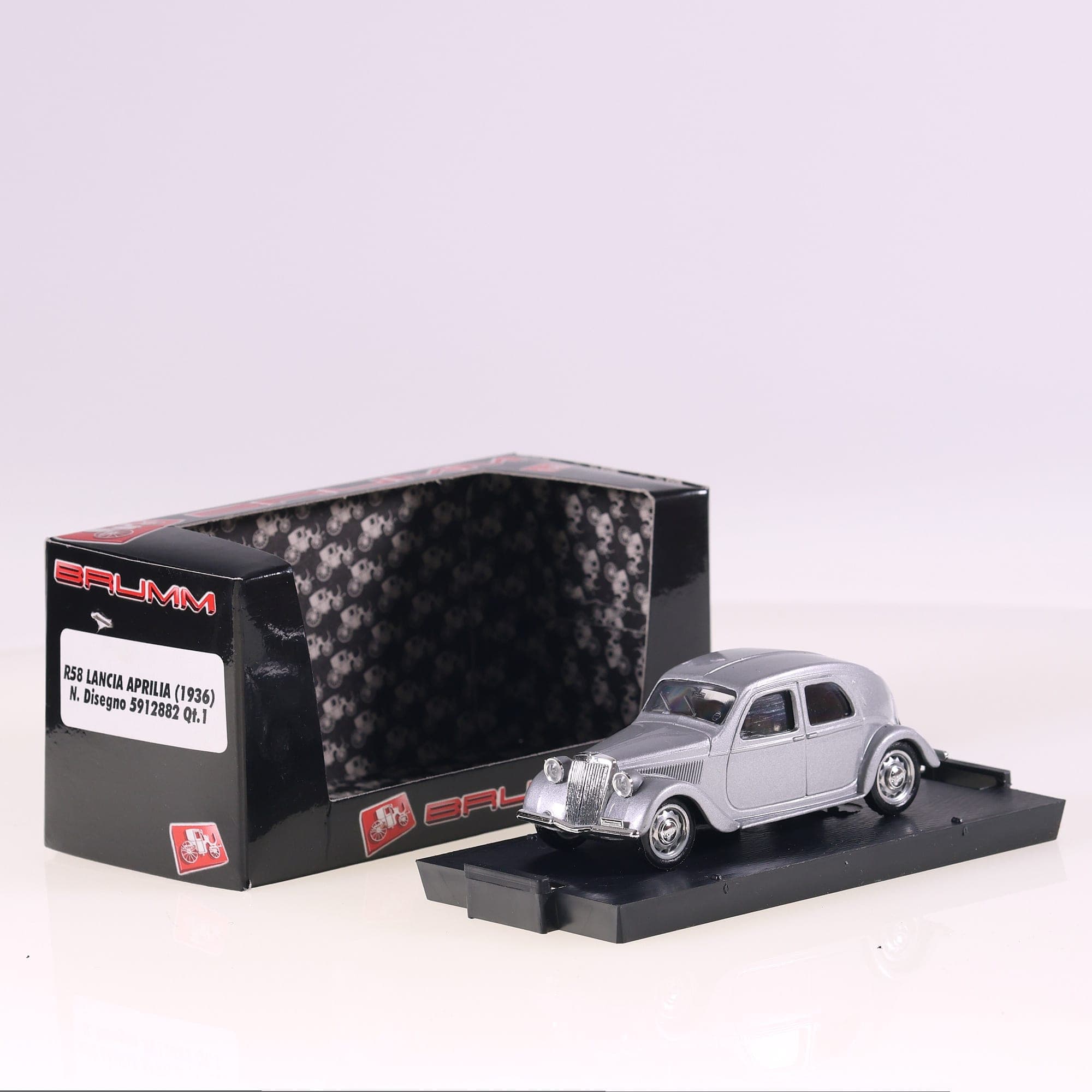 Brumm R058 Lancia Aprilia (1936) 1/43 Argent avec boîte