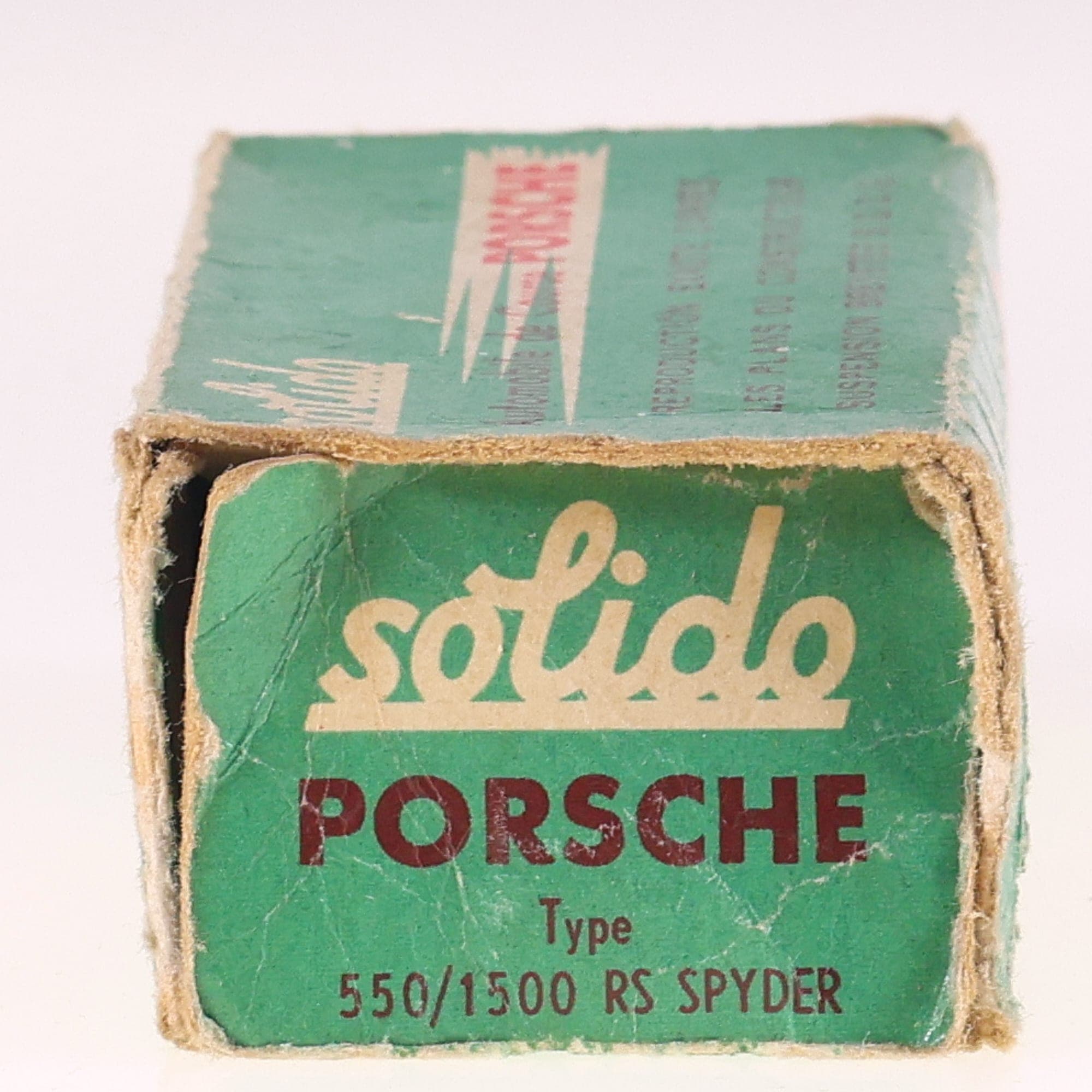 Solido 106 Porsche 550/1500 RS Spyder 1/43 grise Grade B avec boîte — miniature 6