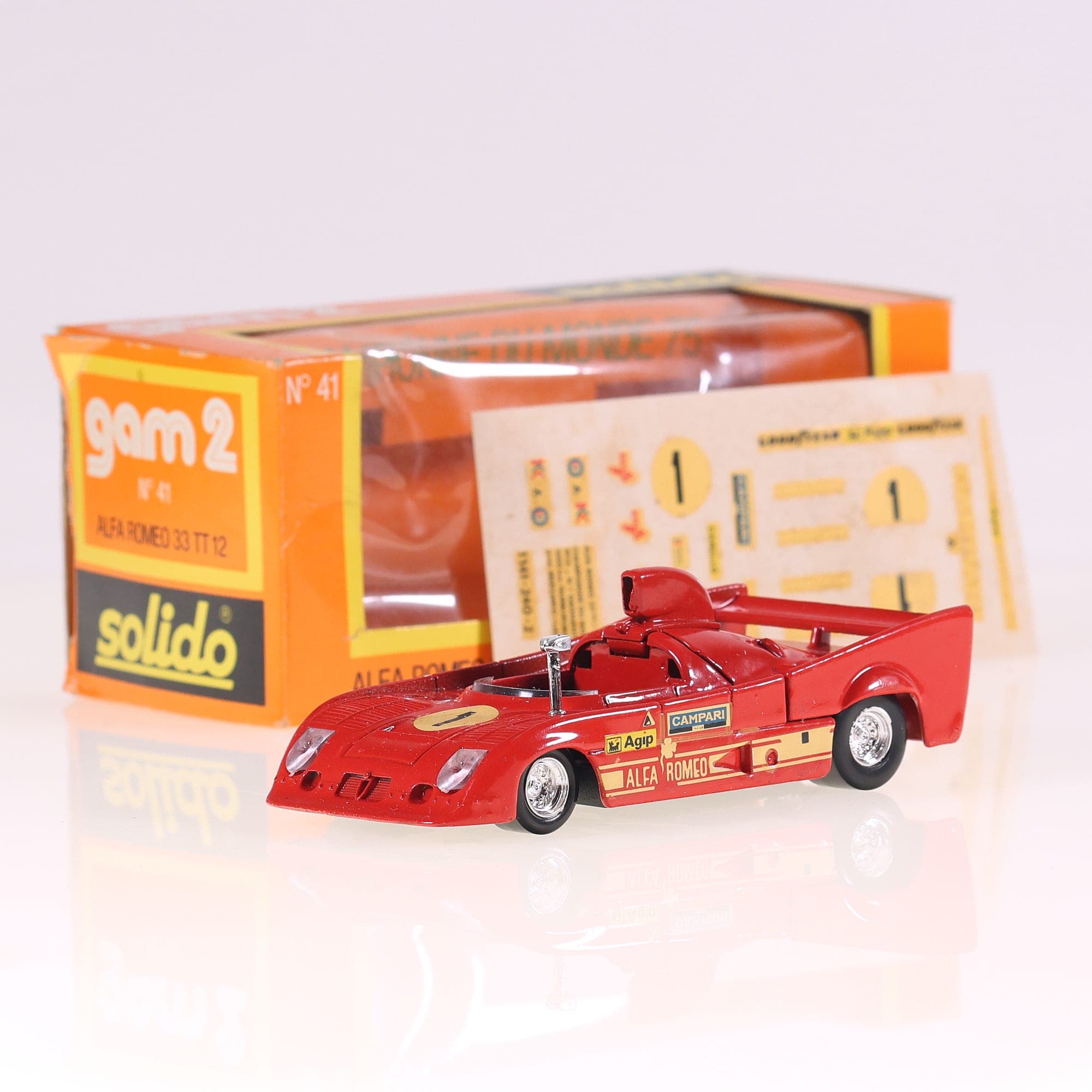 Solido n° 41 Alfa Romeo 33 TT 12 #1 1/43 Avec autocollants