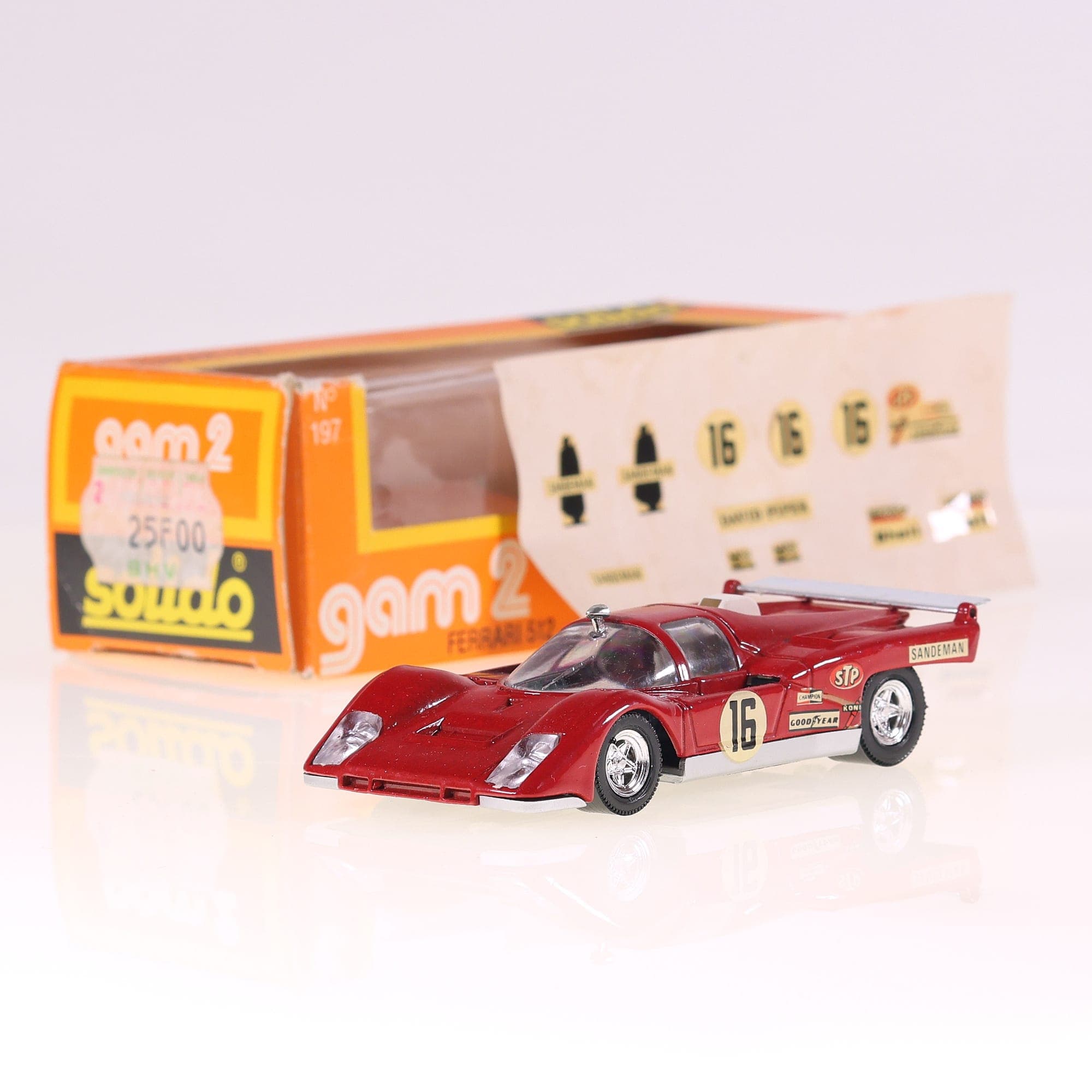Solido n° 197 Ferrari 512 # 16 1/43 Avec autocollants
