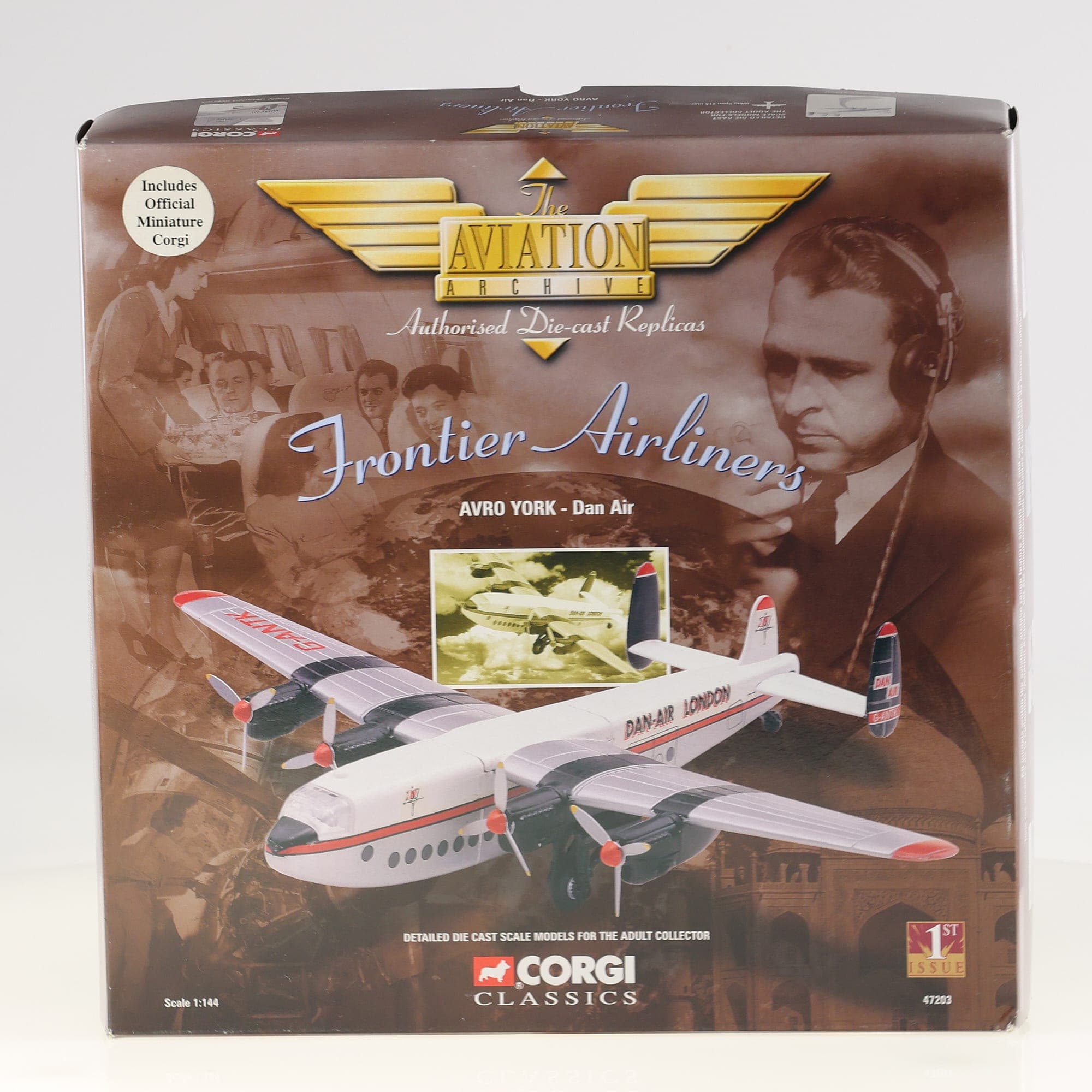 Corgi Classics 47202 Avro York Avro York Dan Air 1/144 Blanc / vert / rouge neuf — photo 1