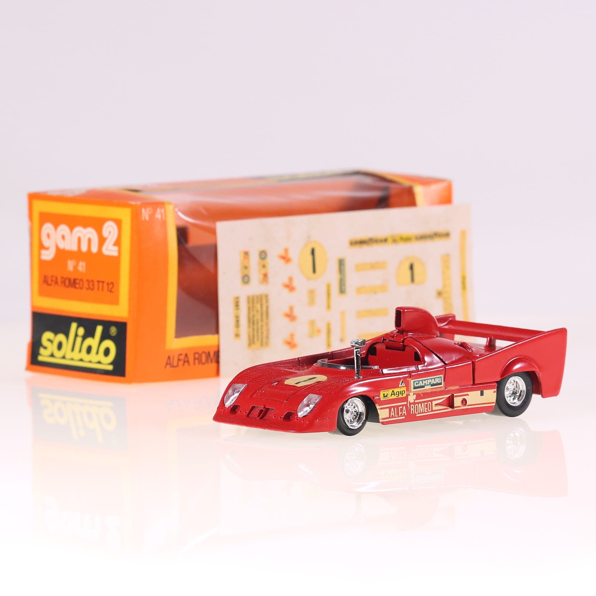 Solido n° 41 Alfa Romeo 33 TT 12 #1 1/43 Avec autocollants