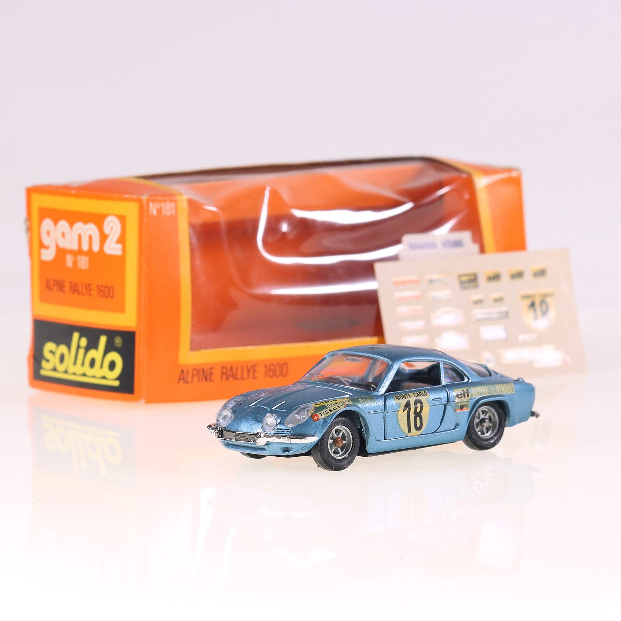Solido n°181 Renault Alpine Rallye 1600 #18 1/43 