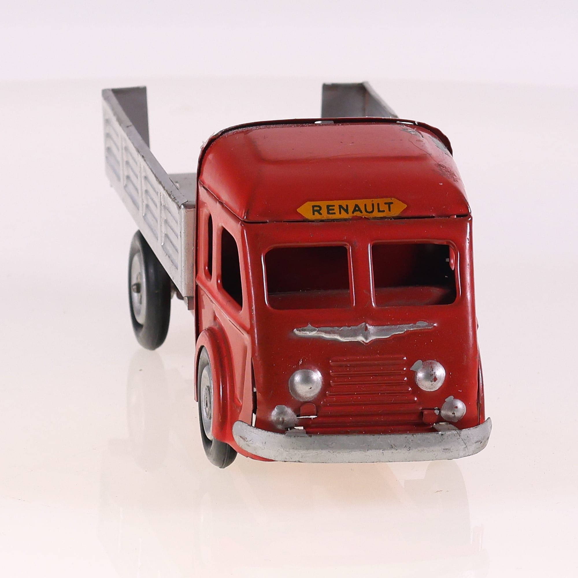 CIJ 5.33 Renault camion benne mécanique 16 cm Rouge moteur fonctionnel — miniature 8