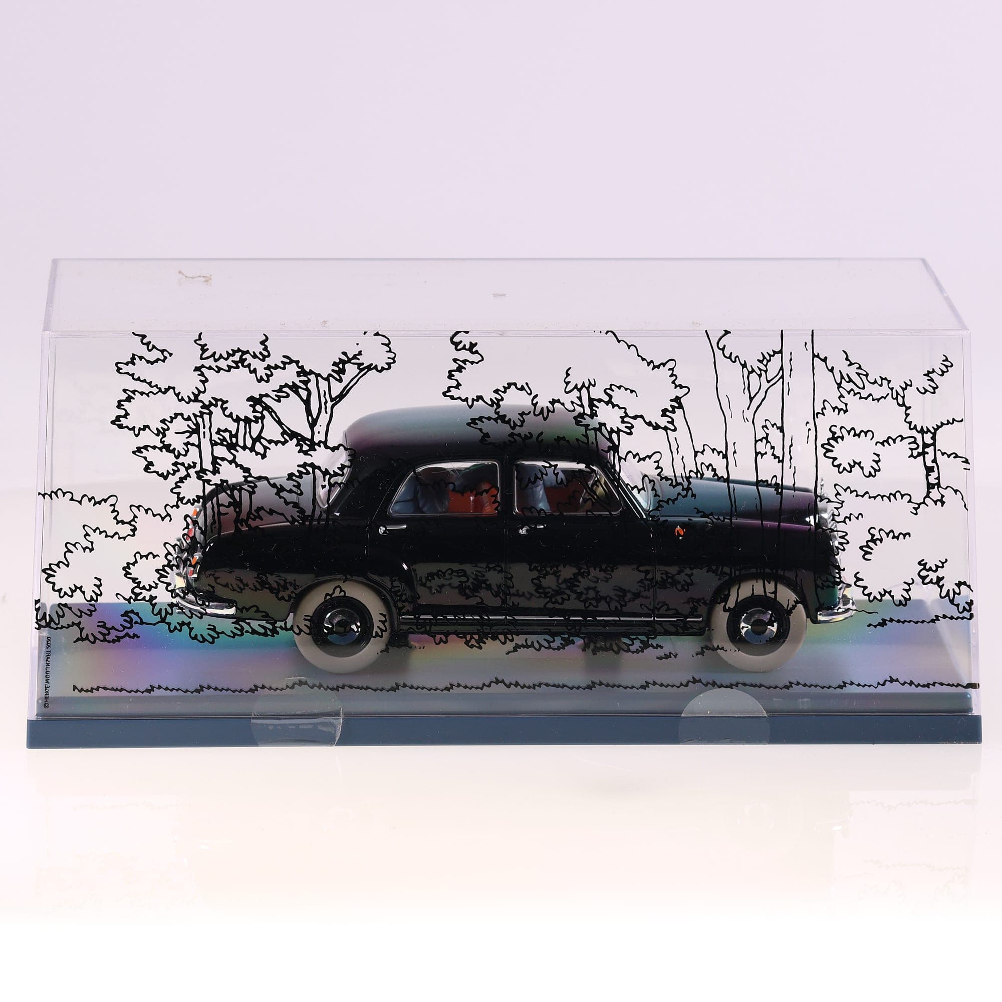 Atlas 29843 Tintin Mercedes noire 1/24 la voiture des agents bordures — miniature 6