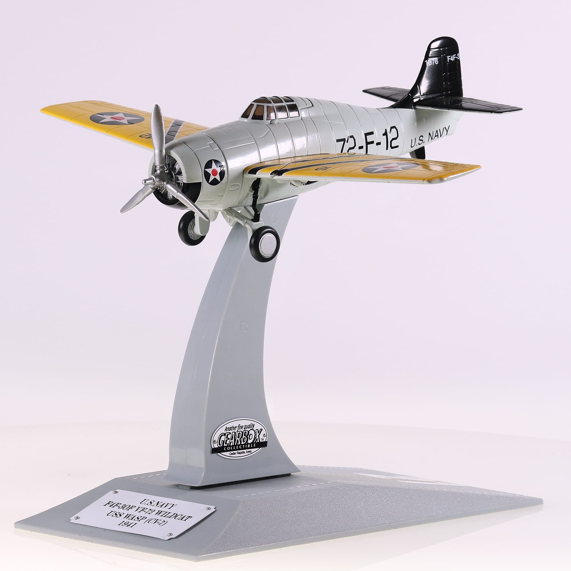 Gearbox 11502 Avion US Navy - F4F-3 Wildcat #12 1941  — miniature 2