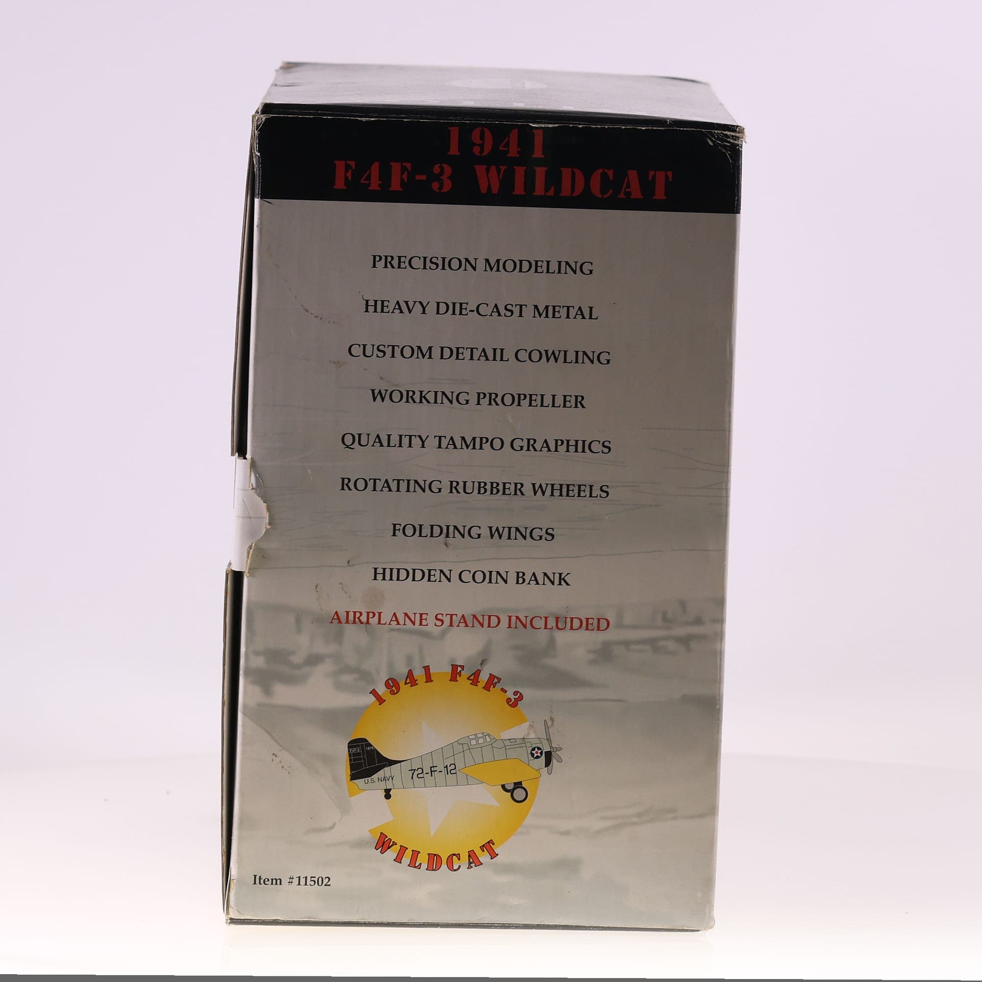 Gearbox 11502 Avion US Navy - F4F-3 Wildcat #12 1941  — miniature 14