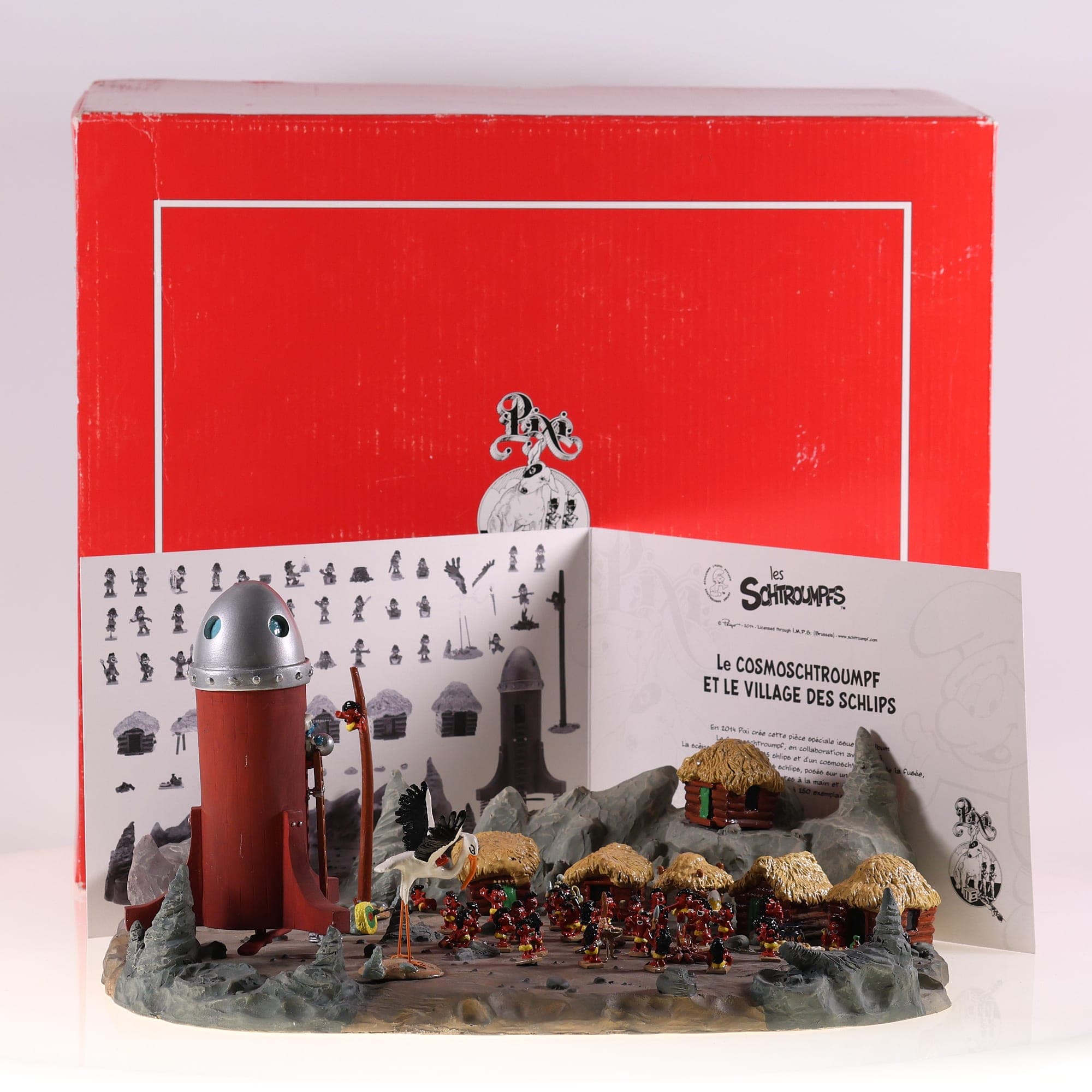 Pixi 5360 Le Cosmoschtroumpf et le Village des Schlips avec boîte de 2014