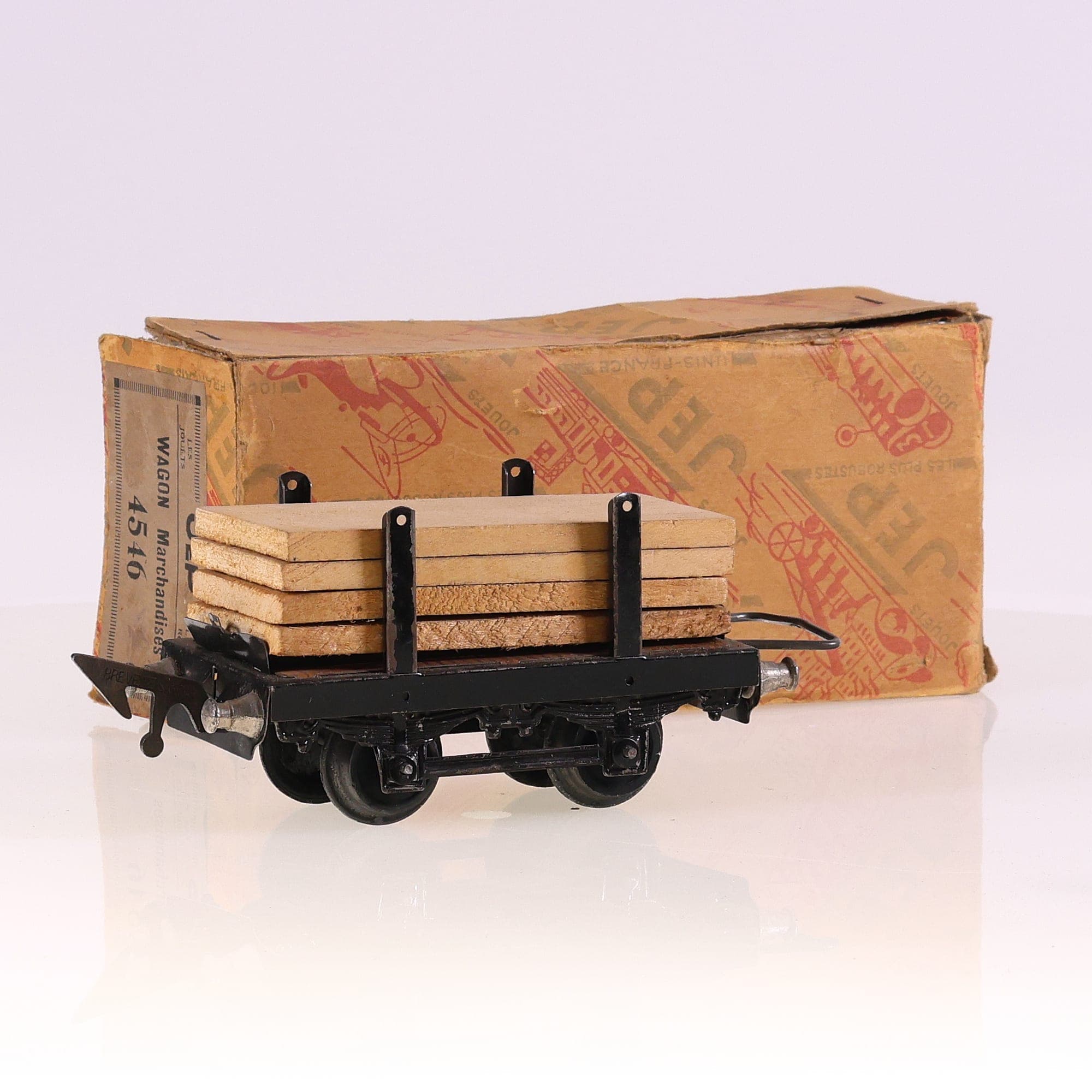 JEP transport de bois Wagon Marchandises 4546 O avec boîte