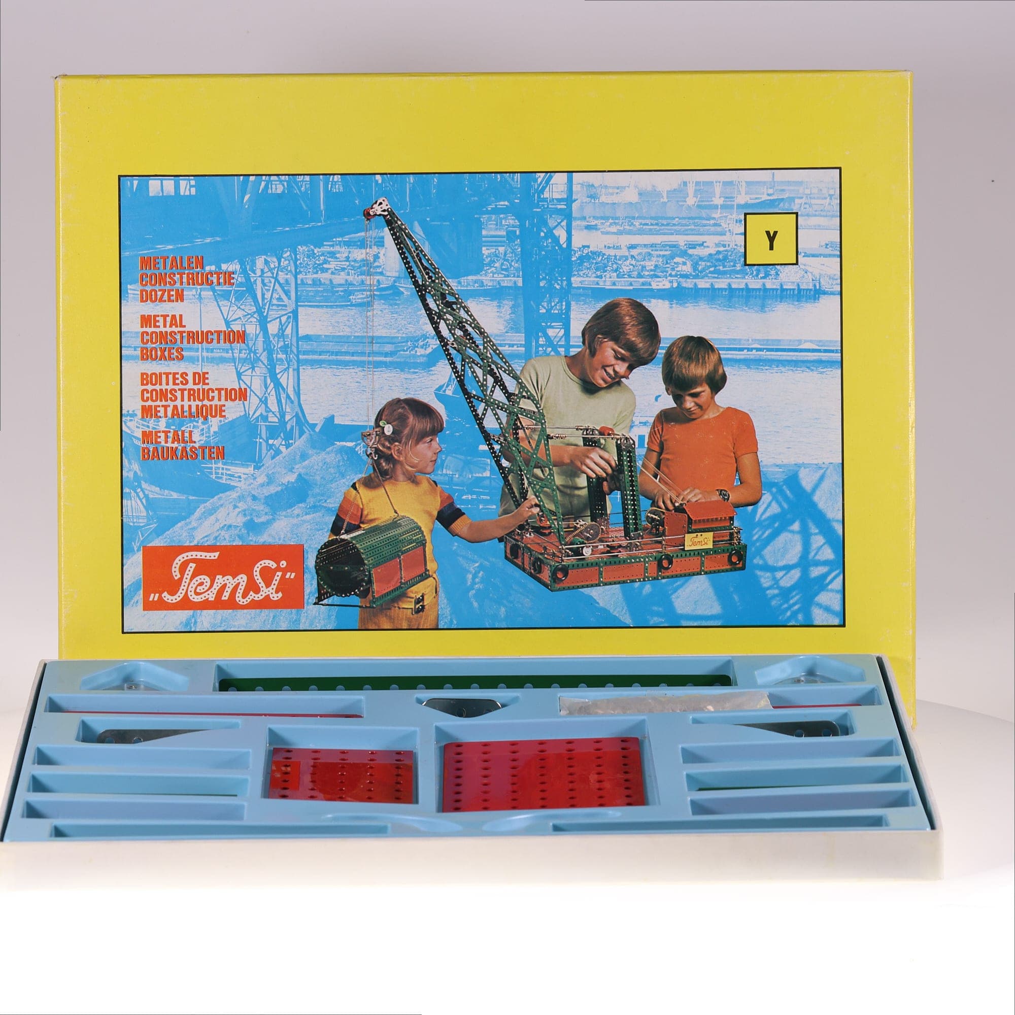 Temsi NL boite construction Y de 1974 boite 41 x 31 cm état A
