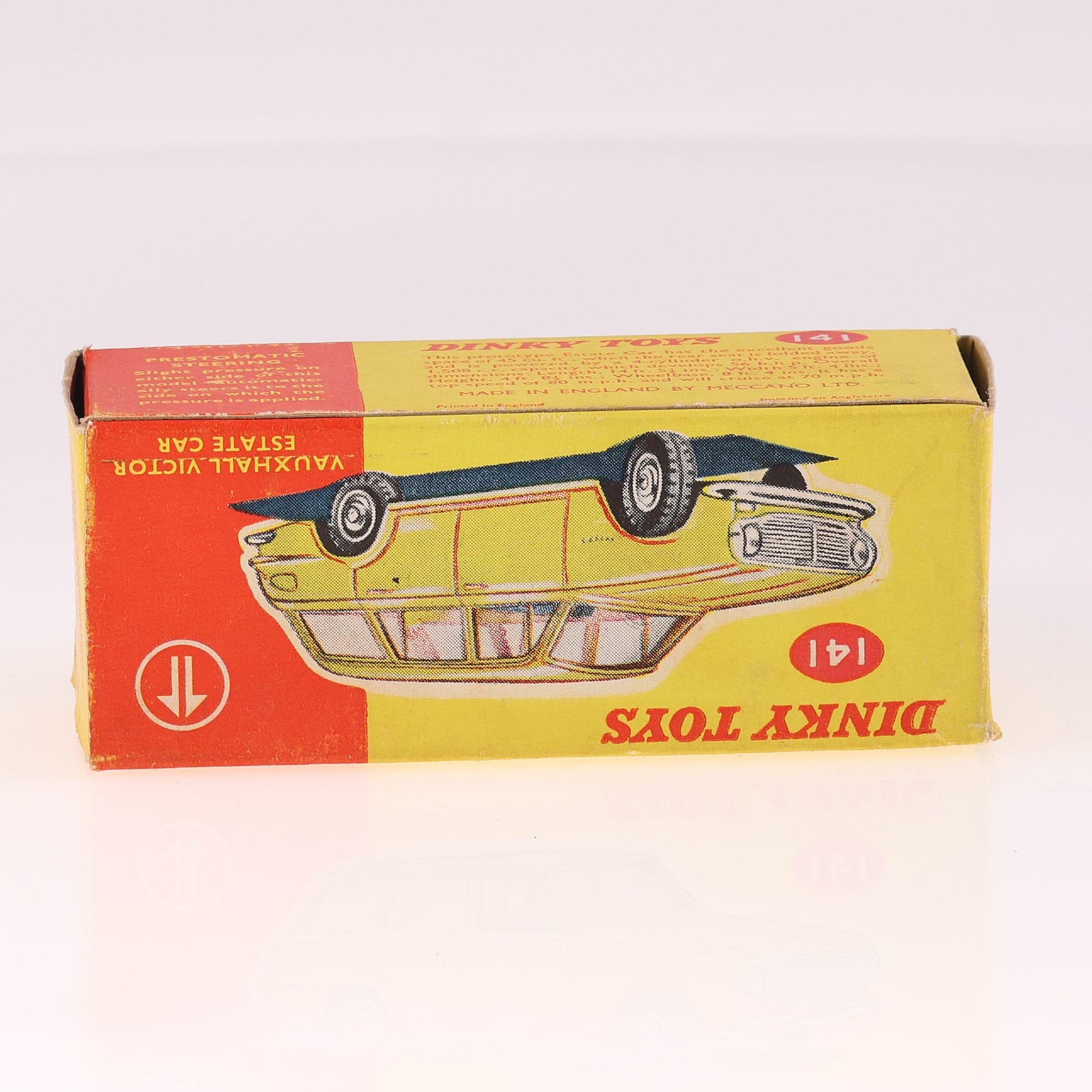 Dinky Toys 141 Vauxhall Victor Estate Car 1/43 Jaune avec boîte — miniature 13