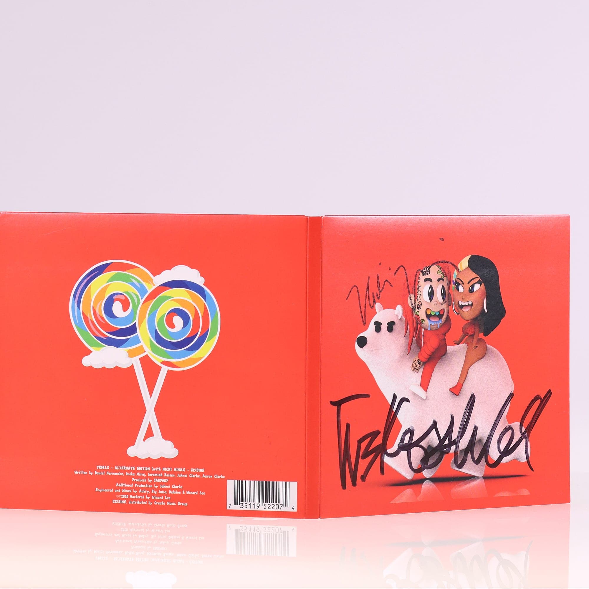6IX9INE With Nicki Minaj – Trollz CD signed  Neuf — miniature 4