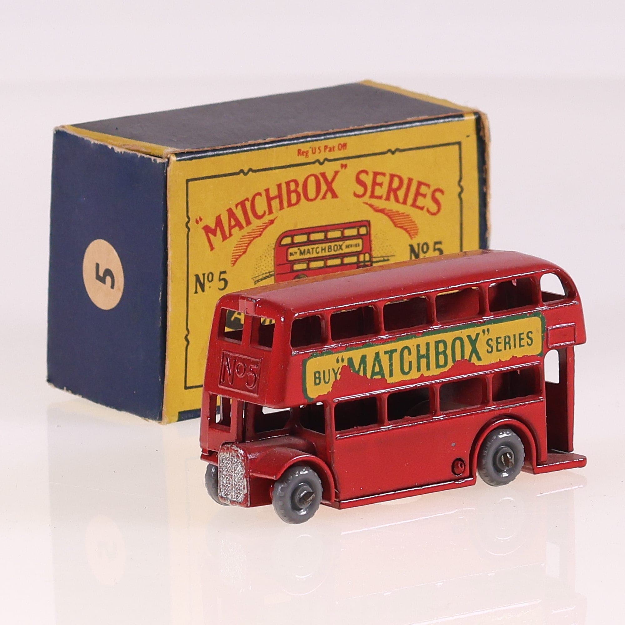 Matchbox 5 London Transport Routemaster Bus 5,7 cm Rouge Grade B avec boîte — photo 1