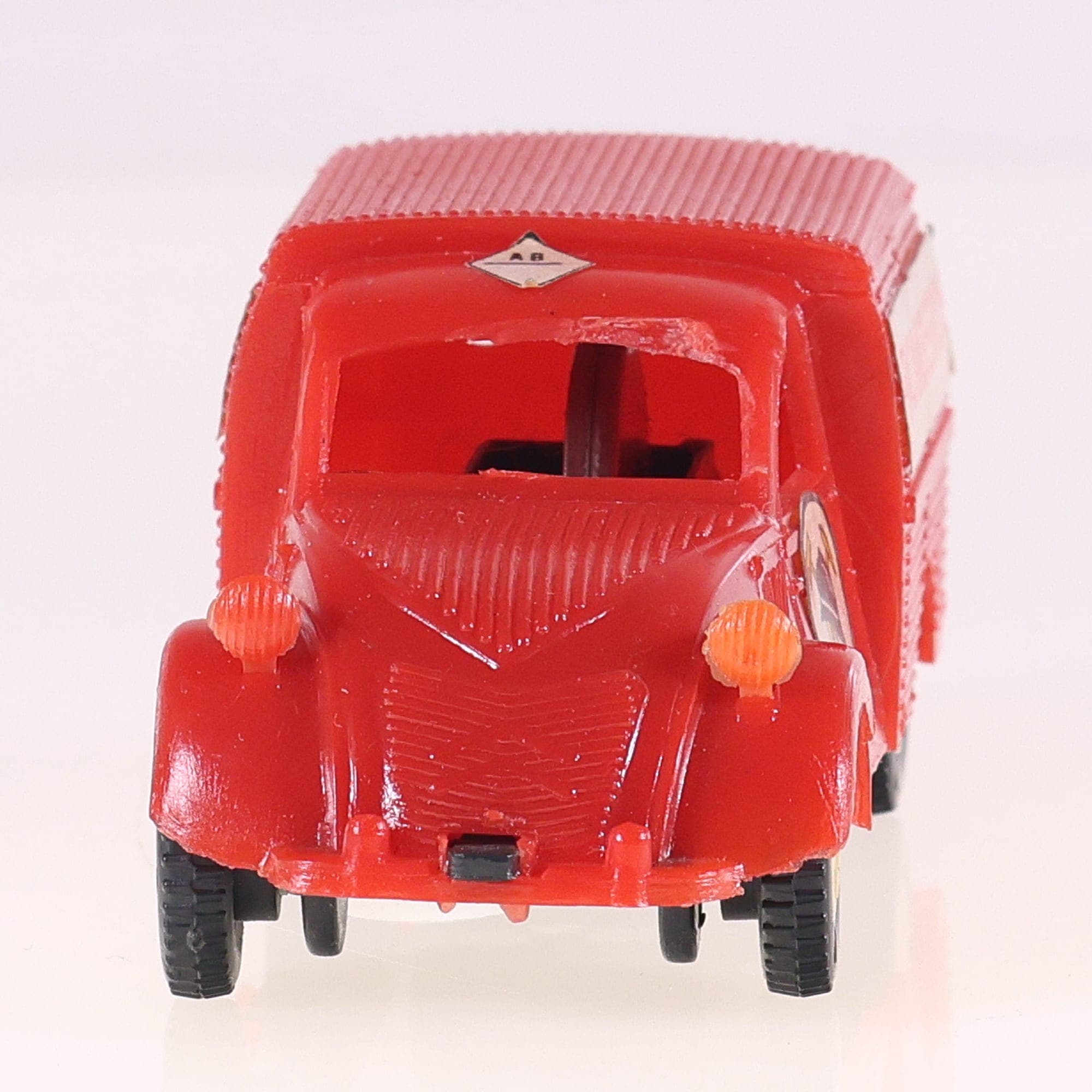 Albacete Plasticos Citroën 2CV Fourgonnette Bomberos friction 1/43 Rouge  — miniature 8
