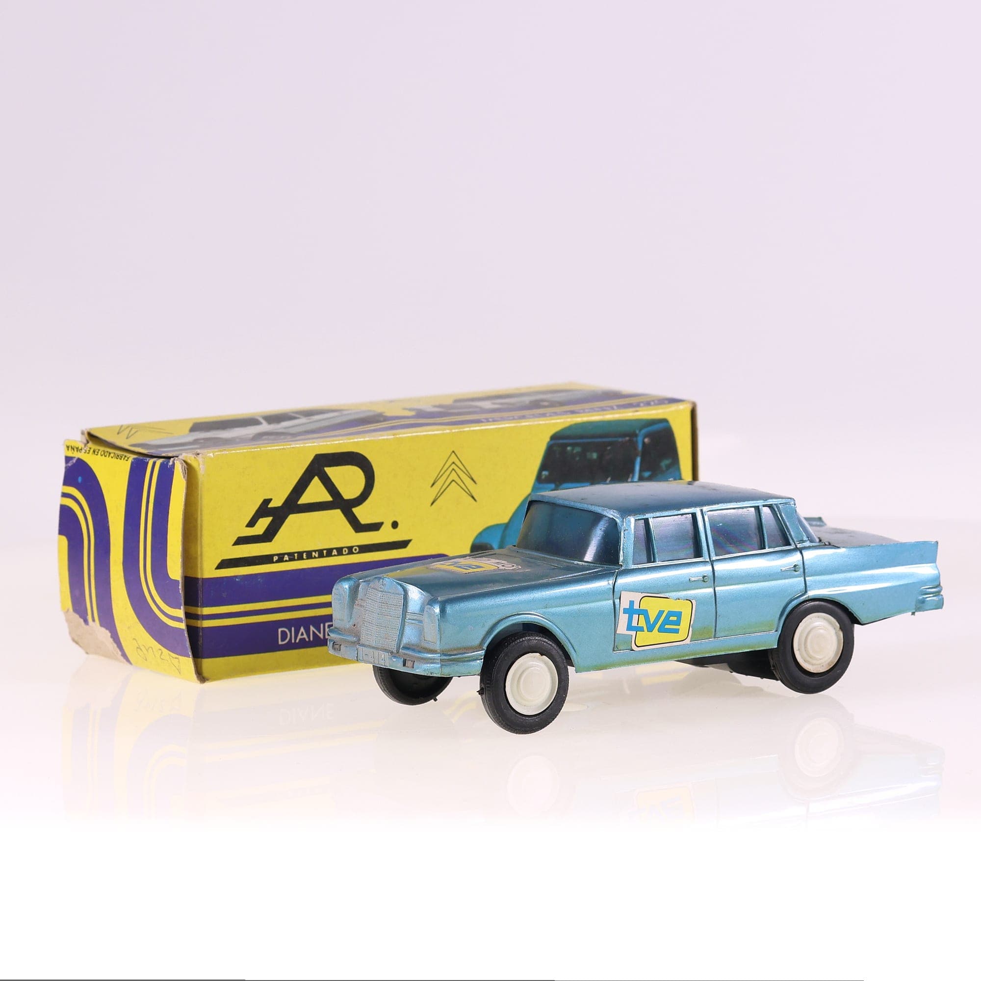 AR 414 Mercedes-Benz 220 S TVE 15 cm Bleu Grade B avec boîte — photo 1