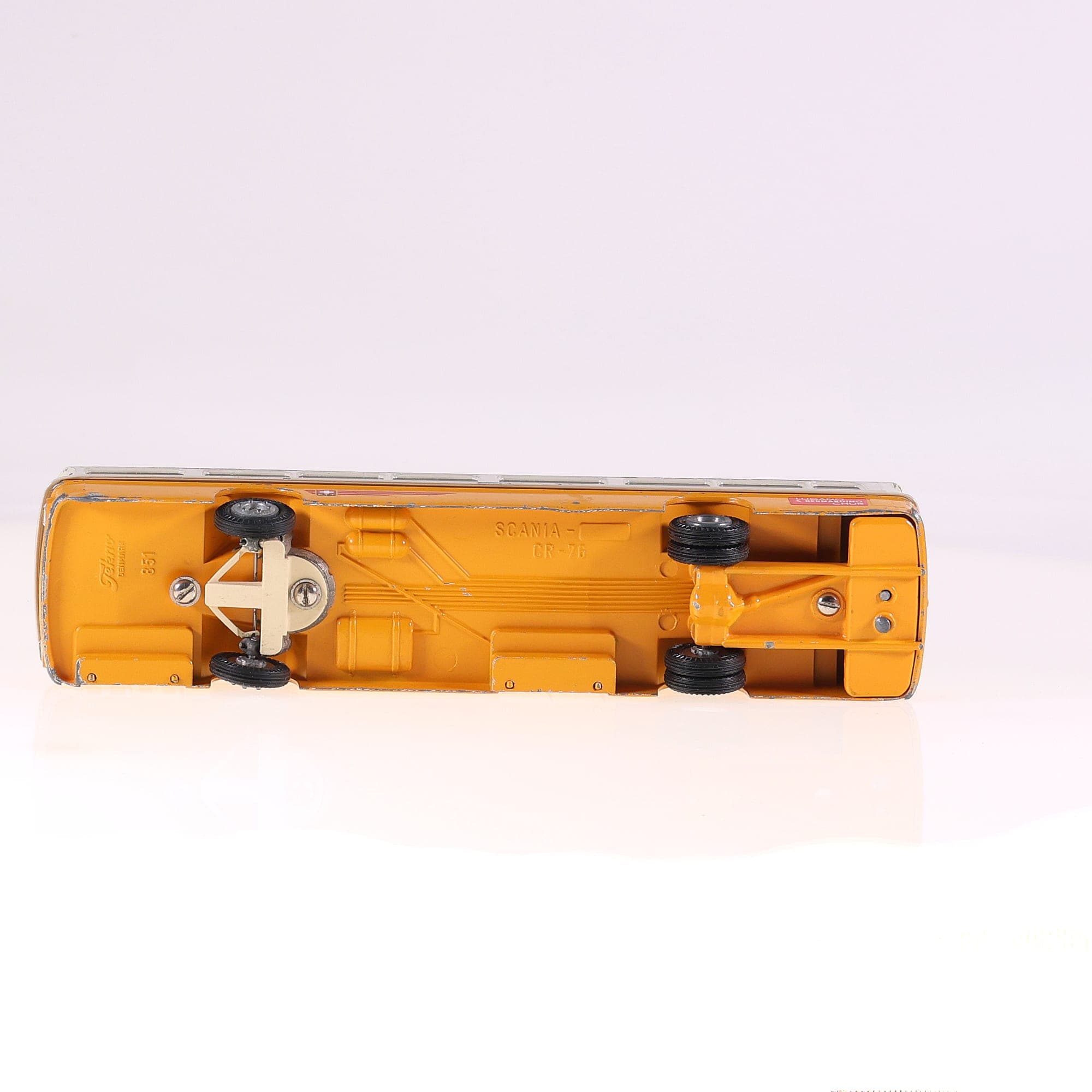tekno 851 Scania Autobus PTT suisse 76 Lugano S.Bernardino Chur 1/50 jaune et gr — miniature 10