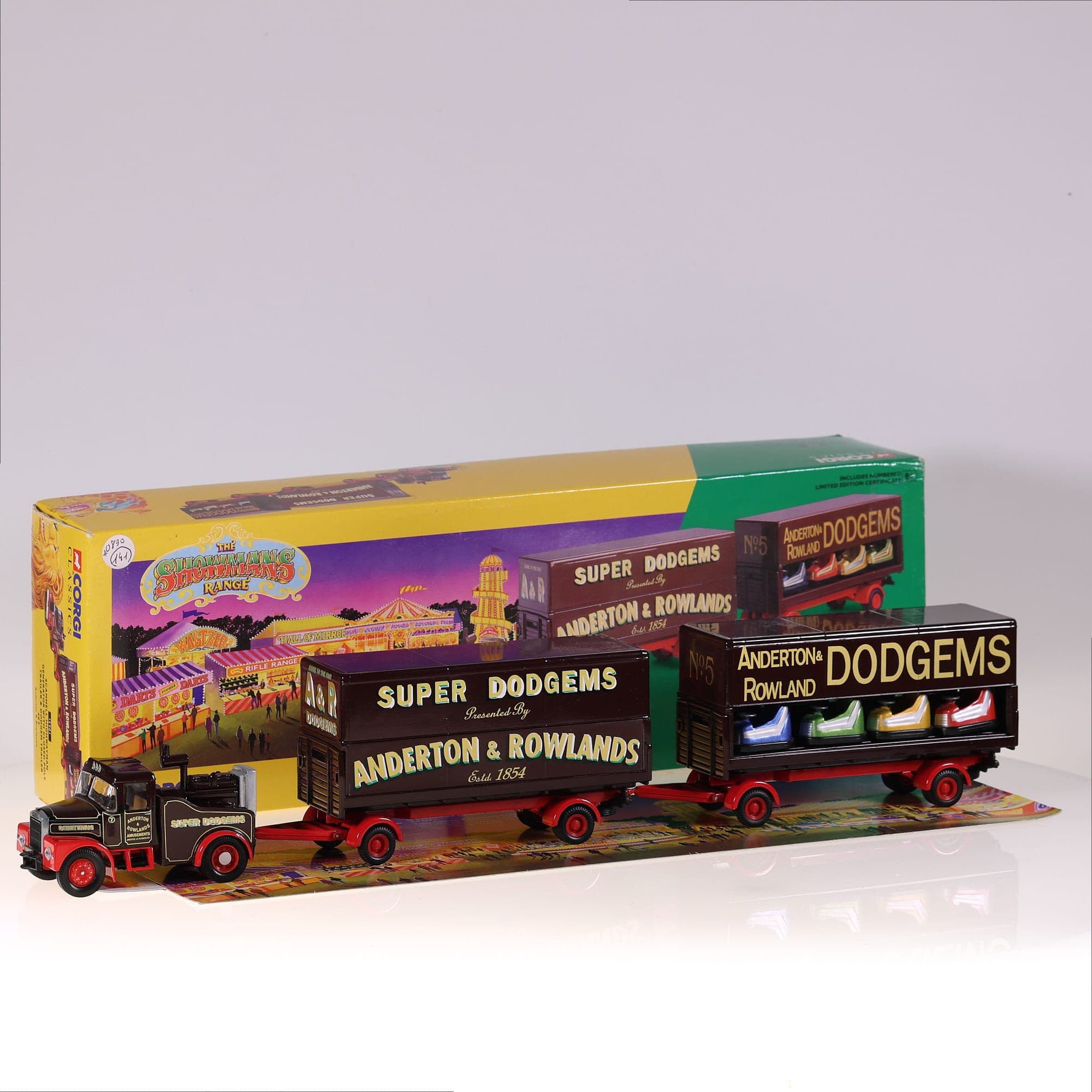 Corgi 15901 Scammell Showmans - Scammell Highwayman 1995 1/50 Bicolore avec boît