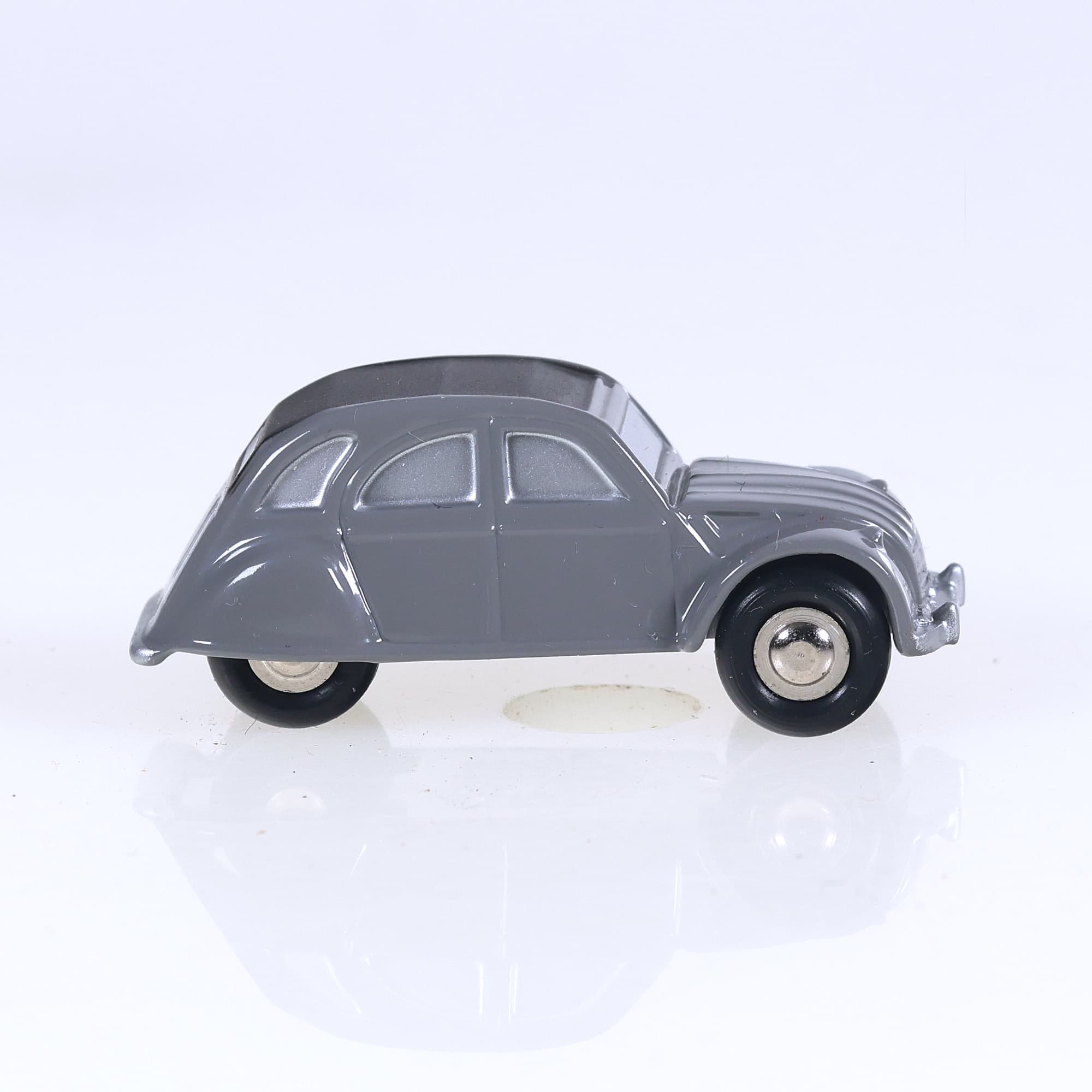 Schuco Piccolo Citroën 2CV 1/90 Gris avec boîte — miniature 7