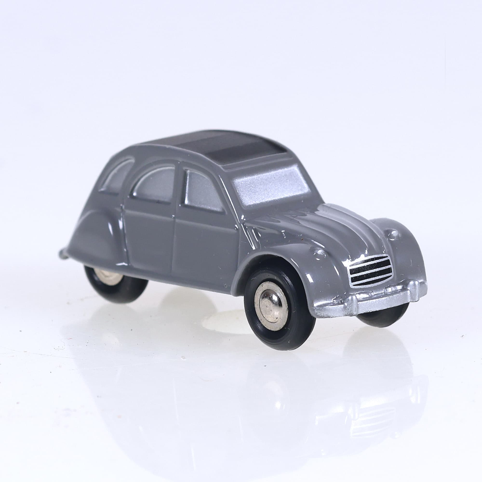 Schuco Piccolo Citroën 2CV 1/90 Gris avec boîte — miniature 8