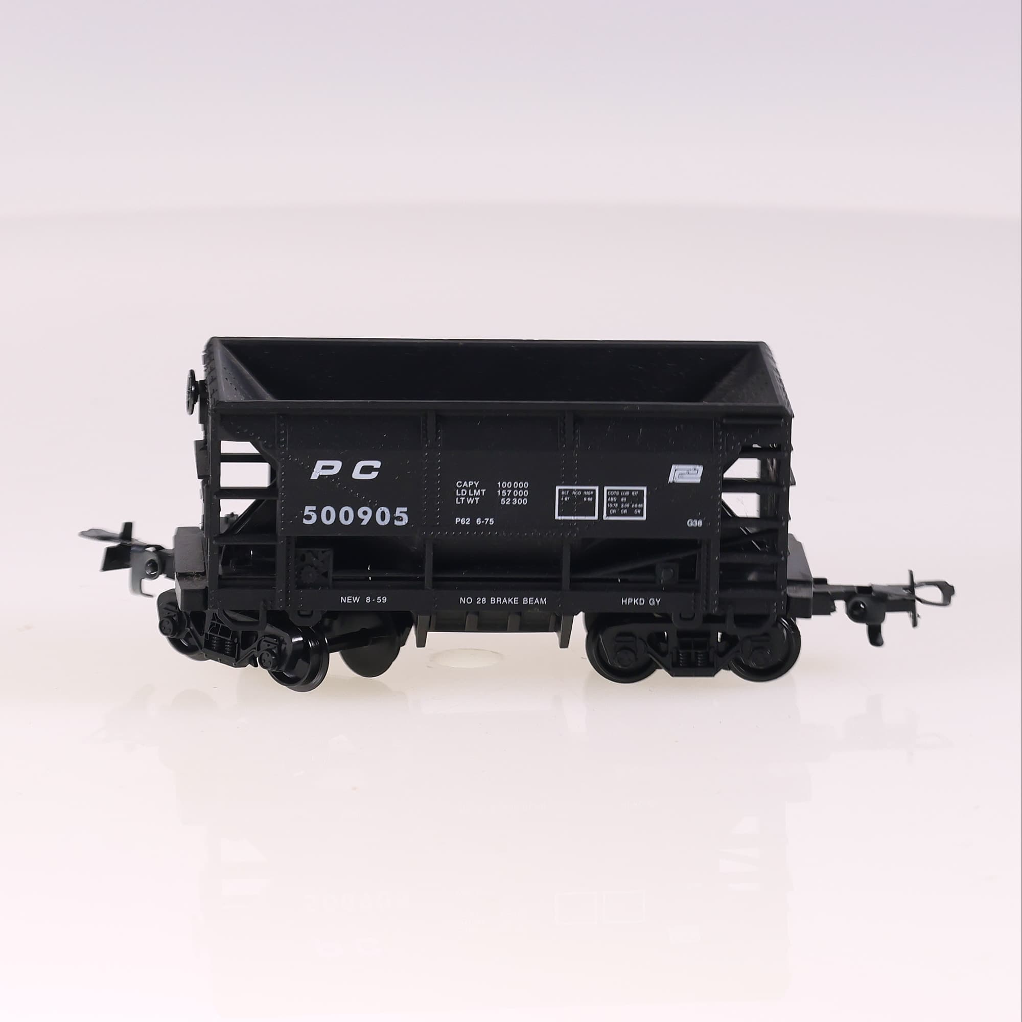 Mehano T109 Penn Central wagon trémie PC 500905 HO sans boîte — miniature 6