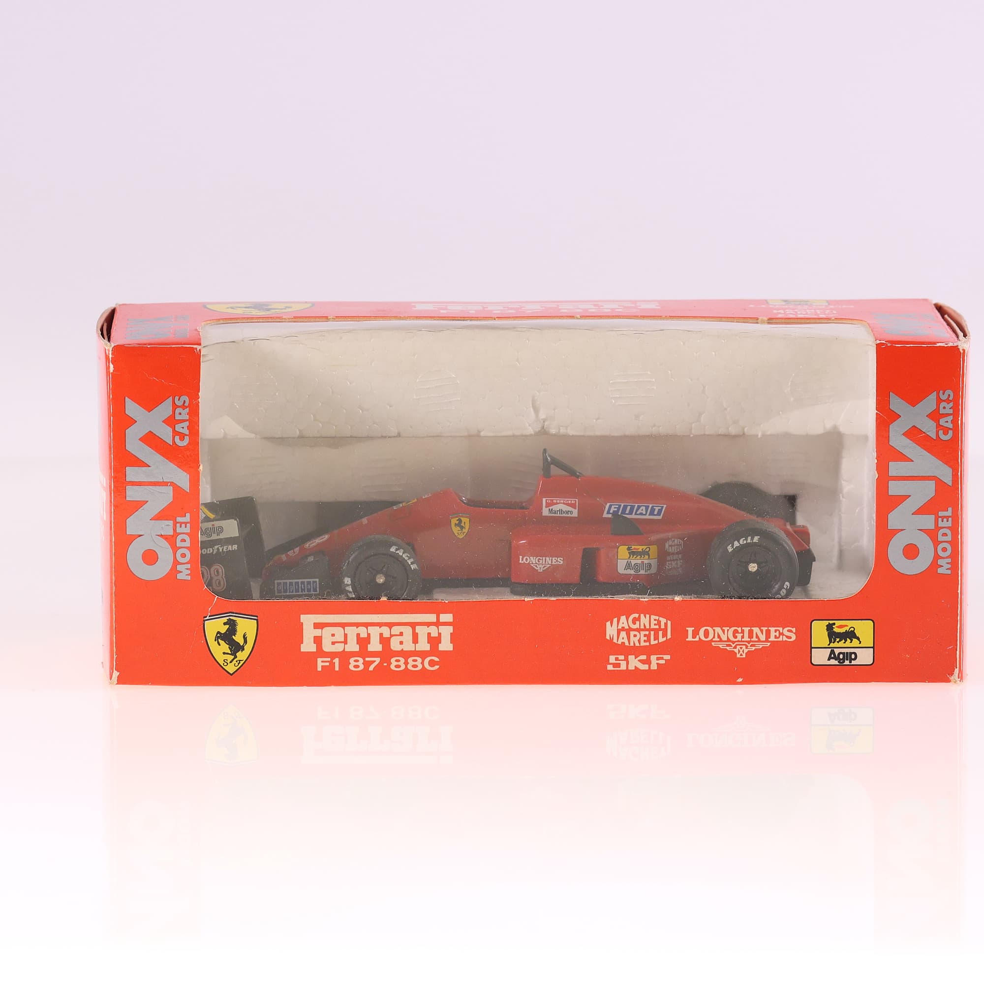 Onyx Ferrari F1 87-88C - Gerhard Berger #28 1/43 Rouge sans boîte — miniature 12