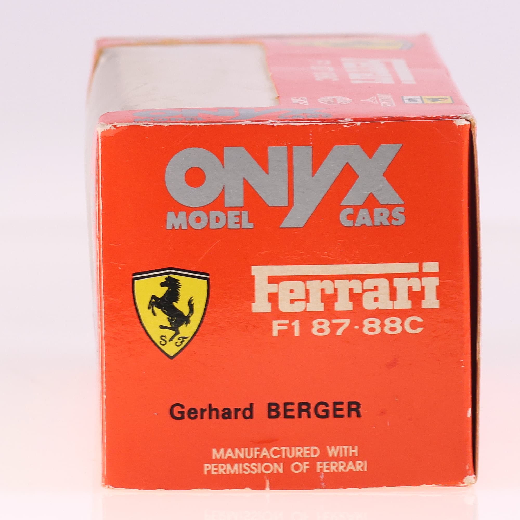 Onyx Ferrari F1 87-88C - Gerhard Berger #28 1/43 Rouge sans boîte — miniature 13