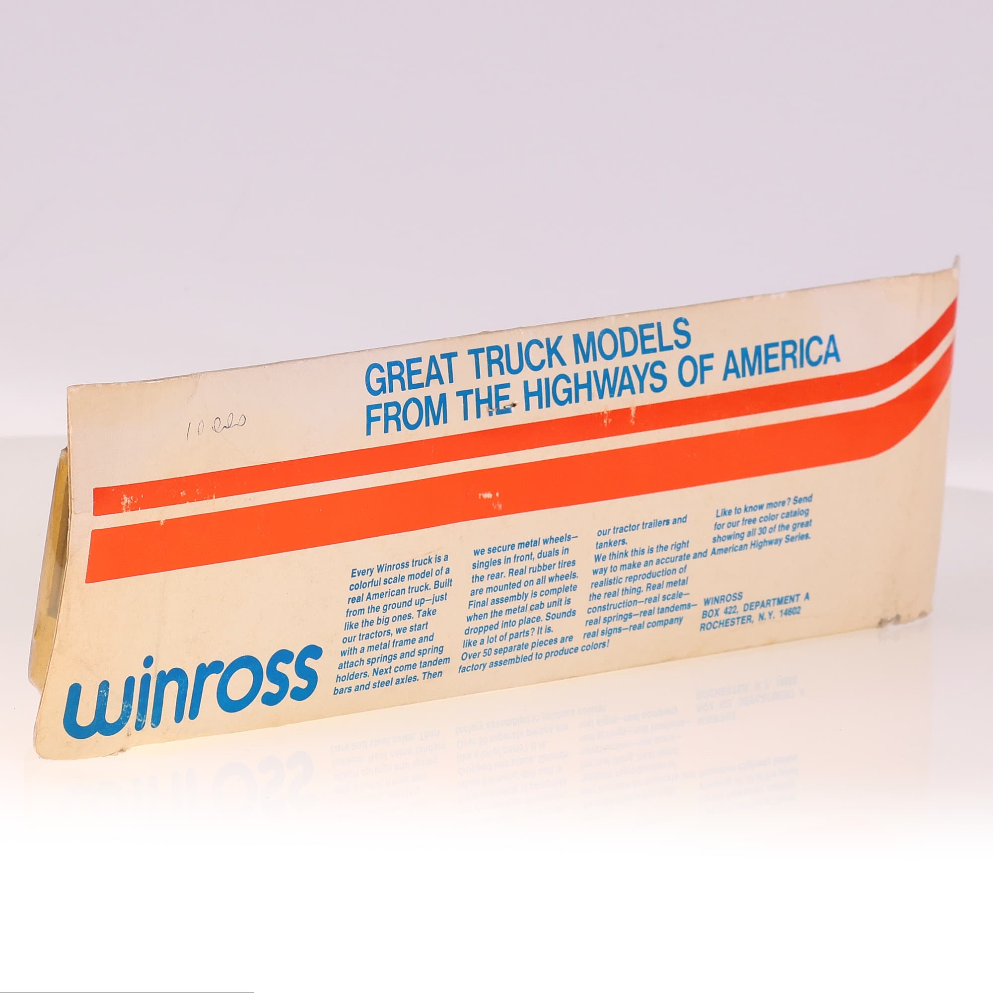 Winross White Truck Trailer 7UP 23 cm Bicolore avec boîte — miniature 4