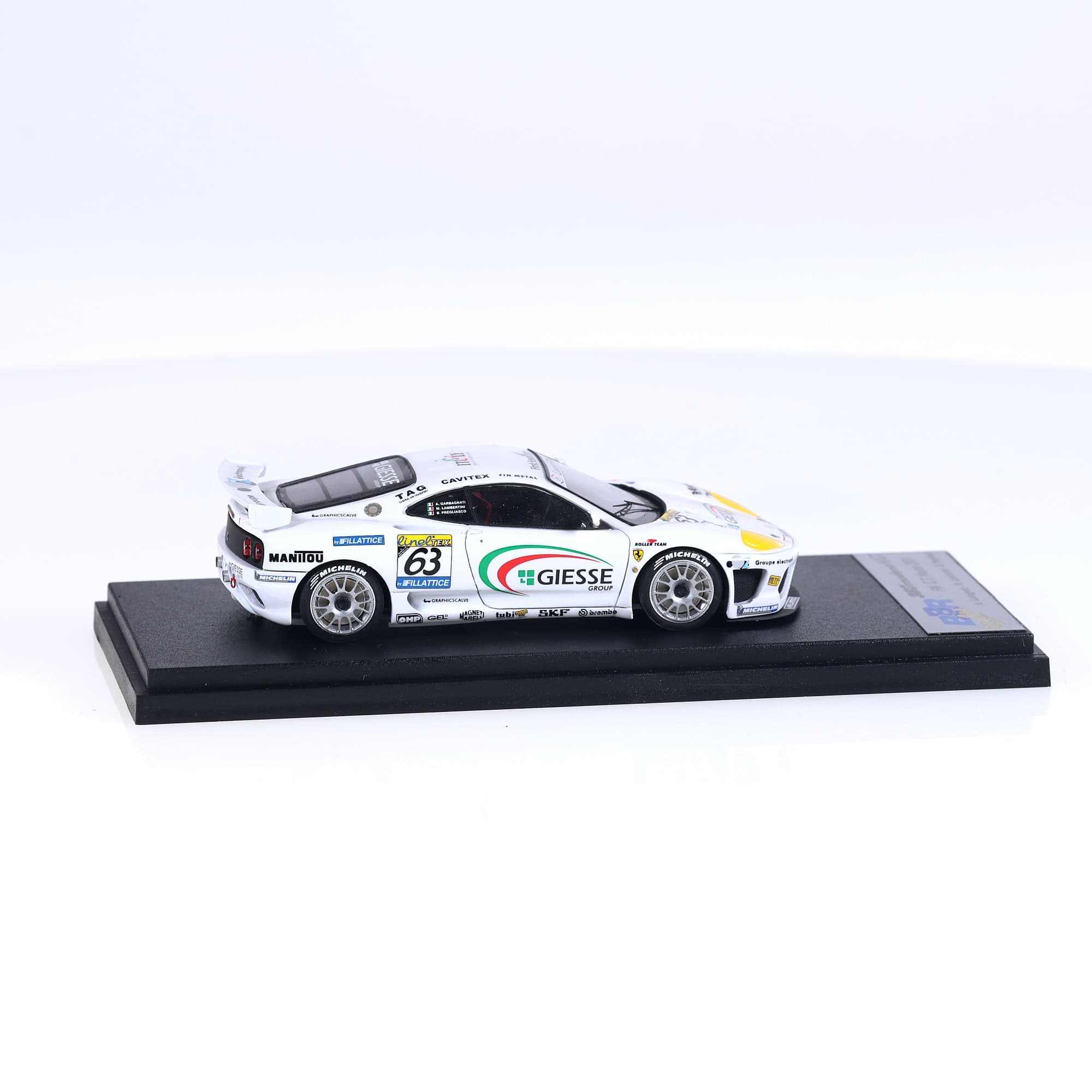 BBR BG 222  Ferrari F360 N/GT FIA GT Monza 2001 - Garbagnati #63 1/43  — miniature 6
