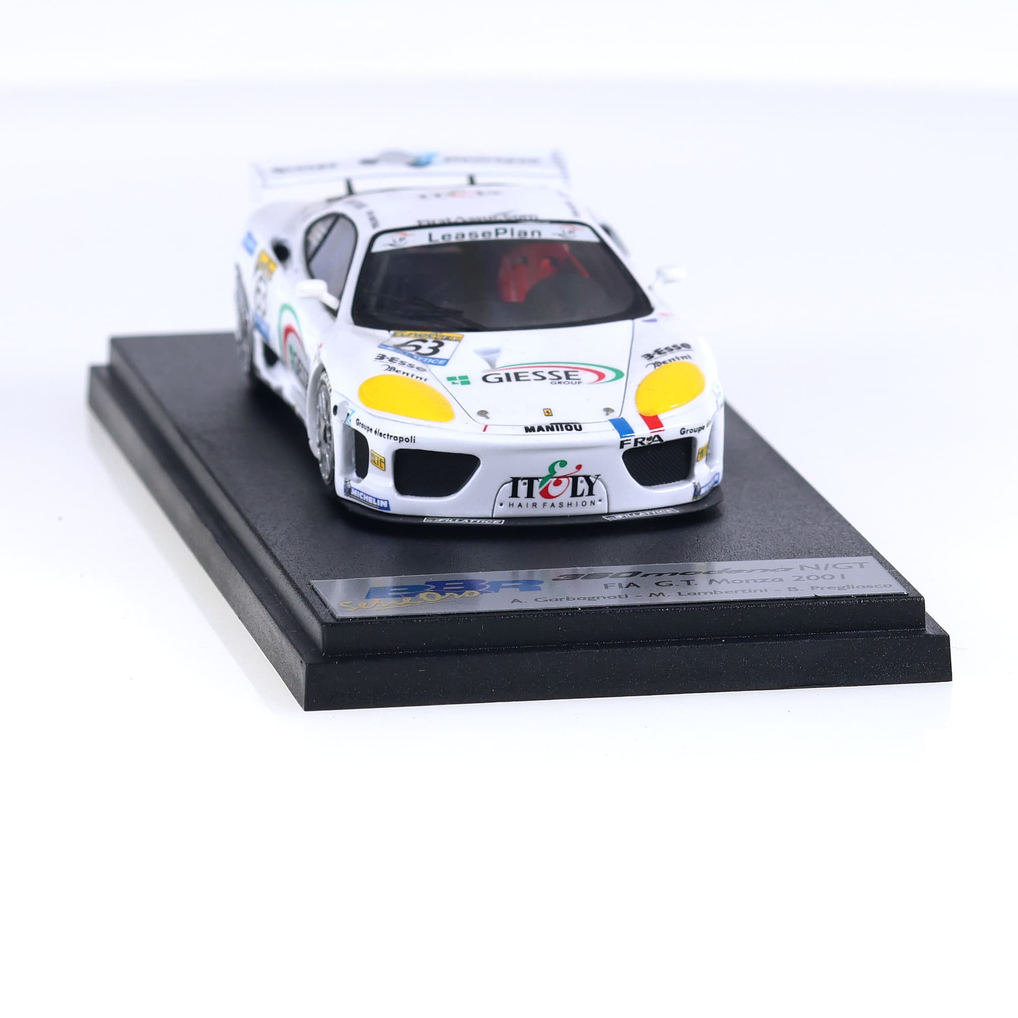 BBR BG 222  Ferrari F360 N/GT FIA GT Monza 2001 - Garbagnati #63 1/43  — miniature 8
