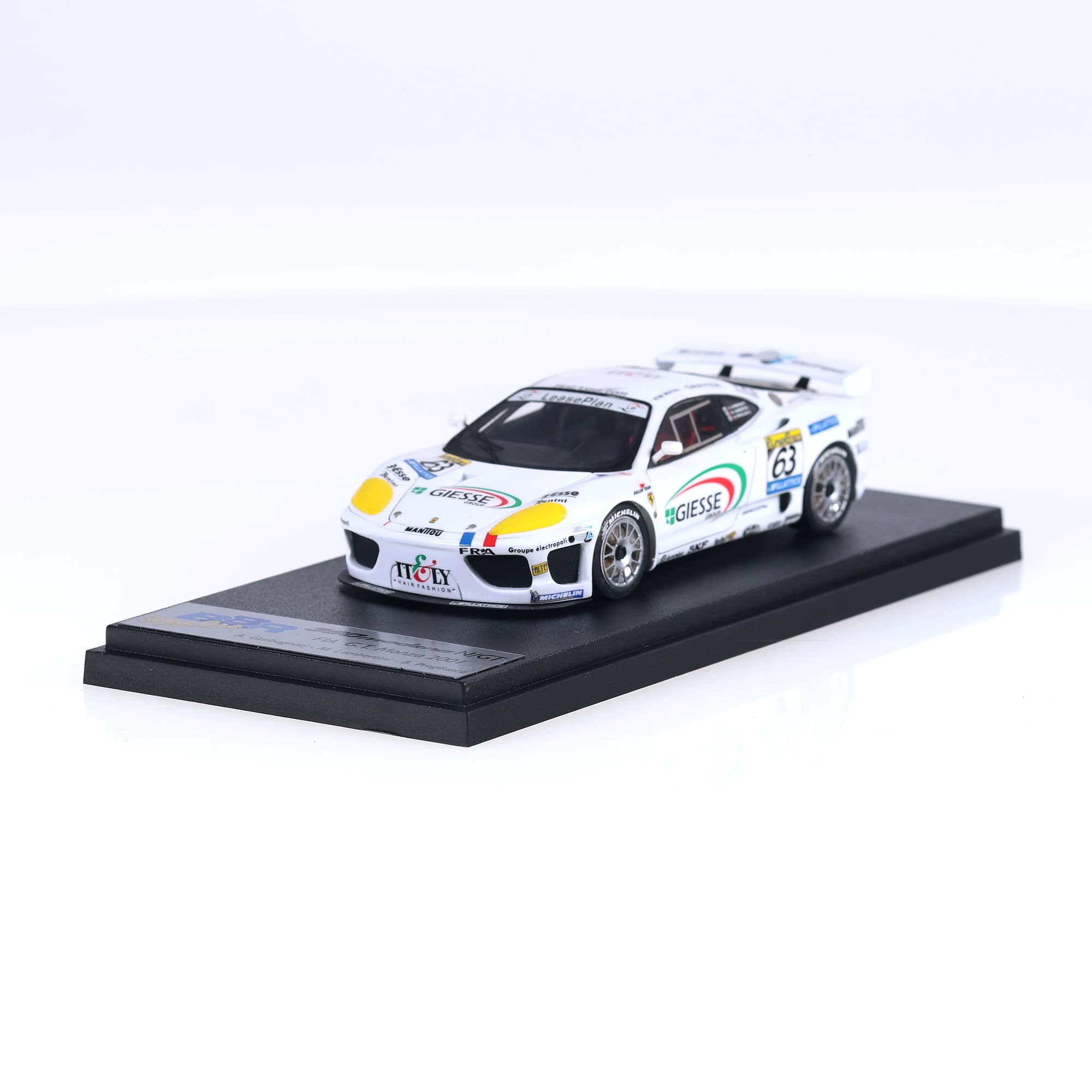 BBR BG 222  Ferrari F360 N/GT FIA GT Monza 2001 - Garbagnati #63 1/43  — miniature 9