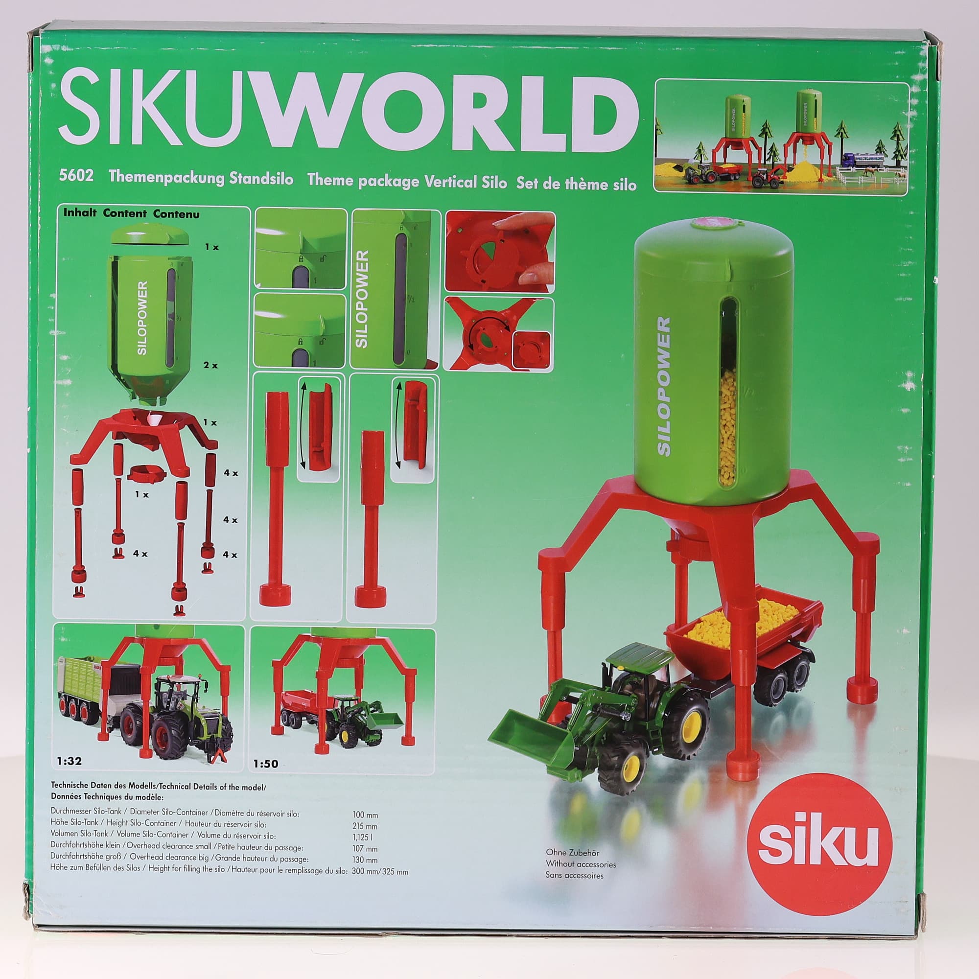 Siku 5602 Themenpackung Standsilo Silo vertical 1/32 avec boîte — miniature 13