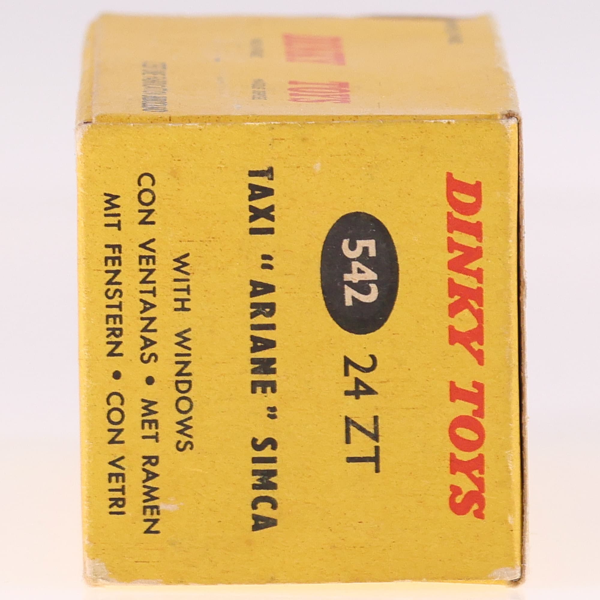 Dinky Toys 542 Simca Taxi "Ariane" (avec glaces) 1/43 Bicolore avec boîte — miniature 12