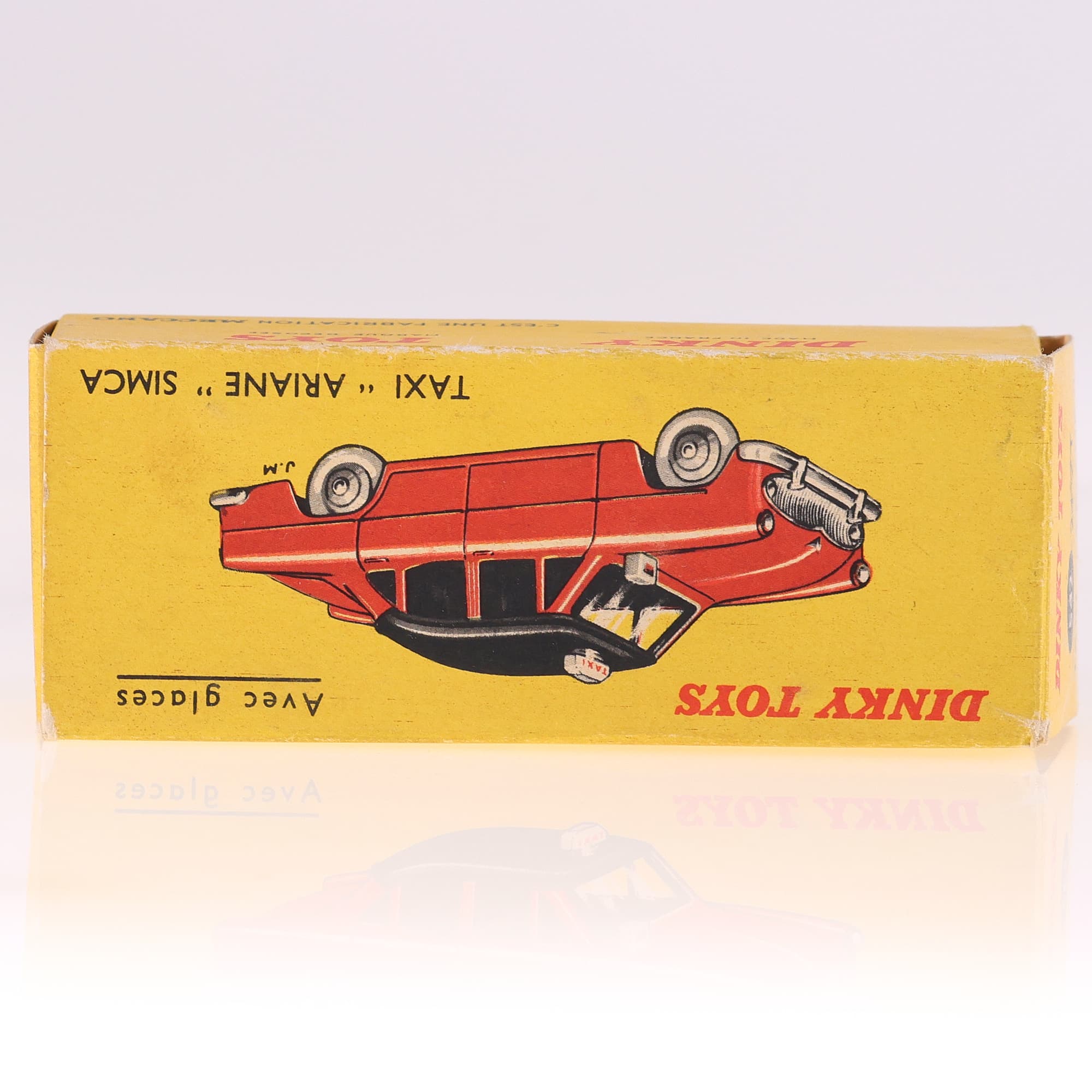 Dinky Toys 542 Simca Taxi "Ariane" (avec glaces) 1/43 Bicolore avec boîte — miniature 13