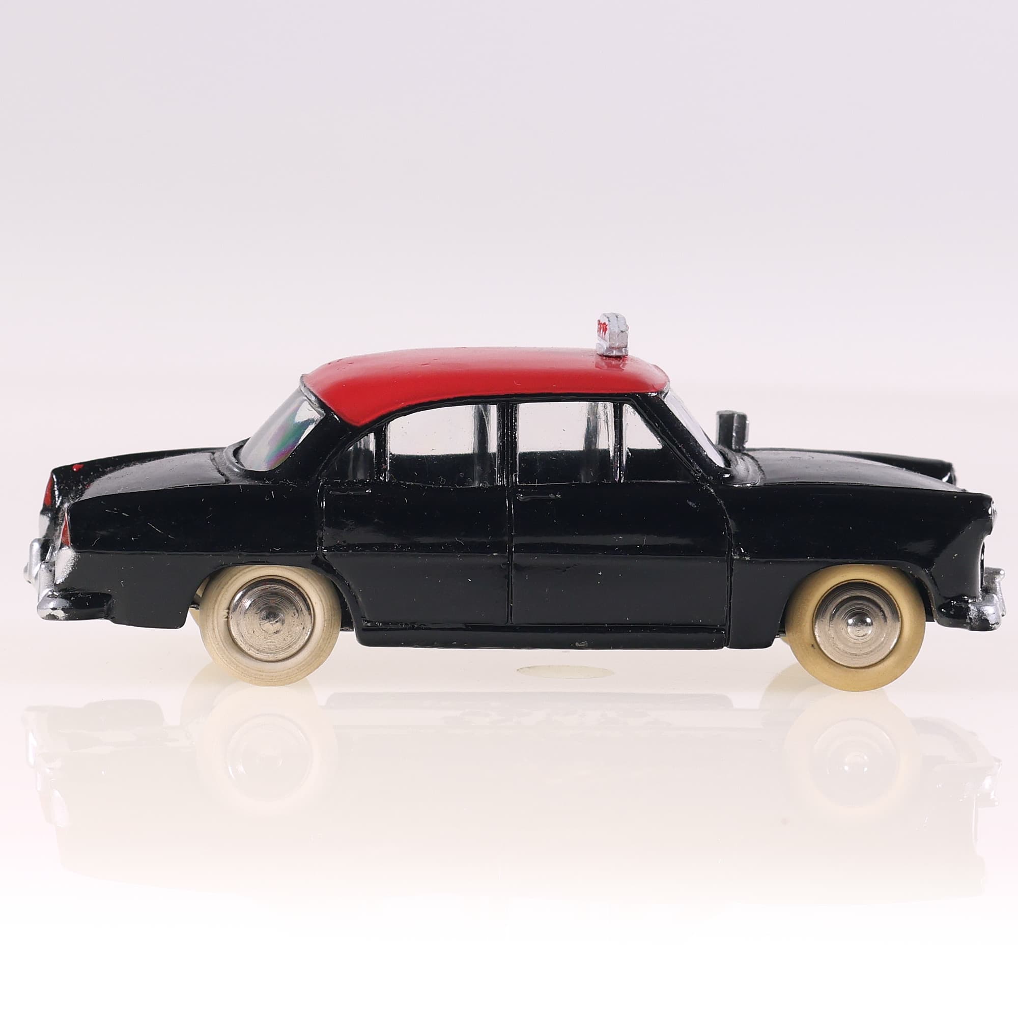 Dinky Toys 542 Simca Taxi "Ariane" (avec glaces) 1/43 Bicolore avec boîte — miniature 6