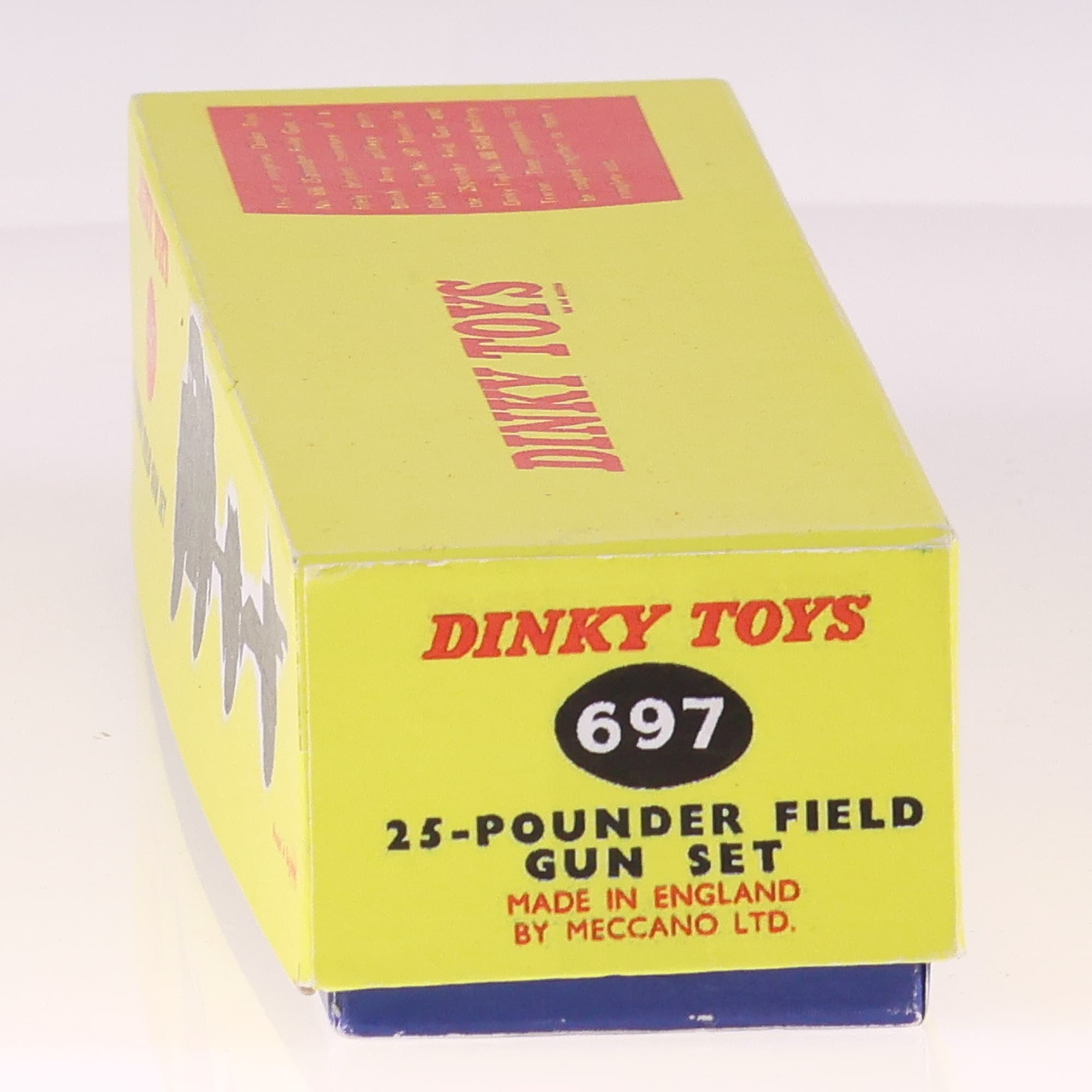 Boite copie Dinky Toys 697 25-Pounder Field Gun Set Militaire Vert 1/43  — miniature 4