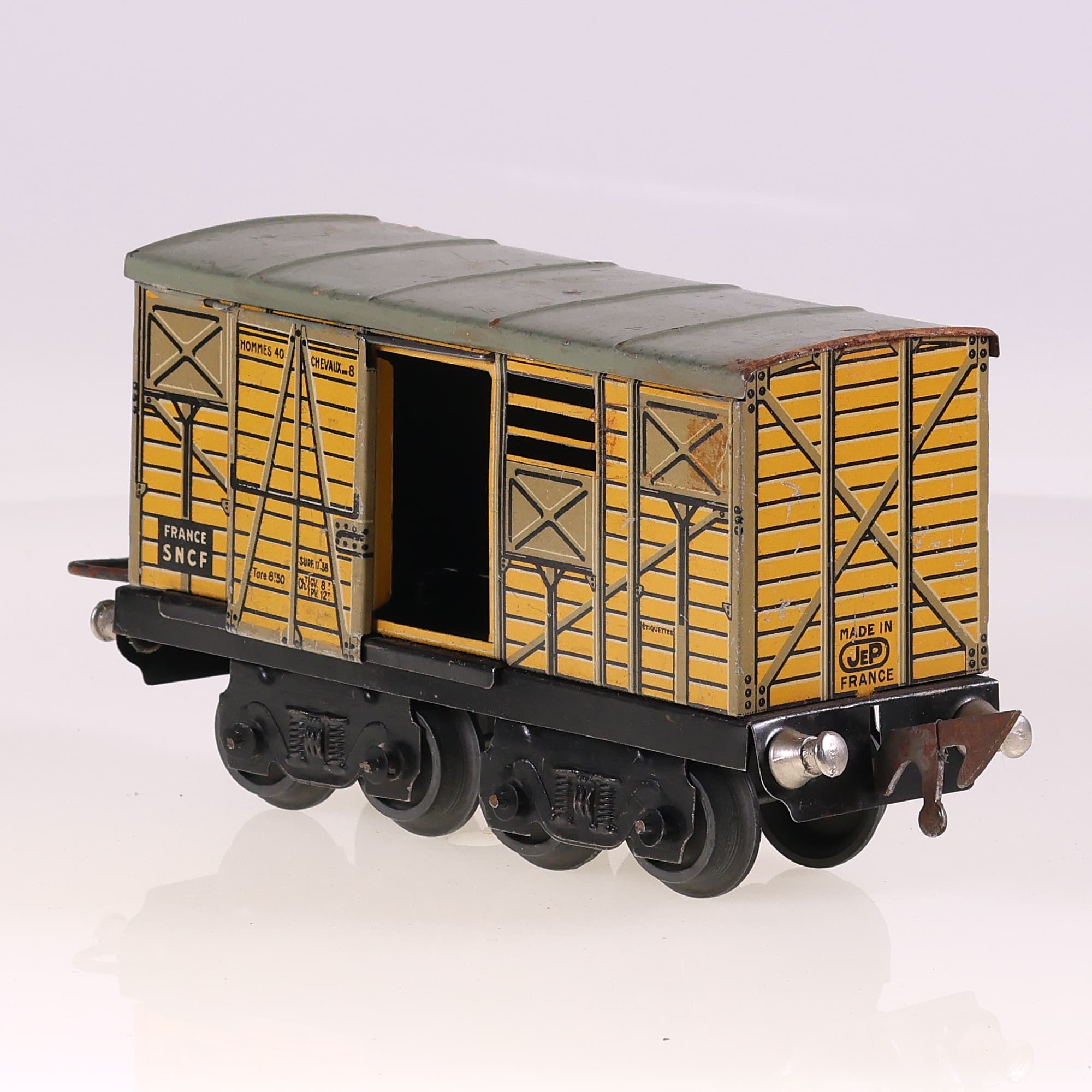 JEP SNCF Wagon à bestiaux HOMMES 40 CHEVAUX 8 O sans boîte — miniature 3