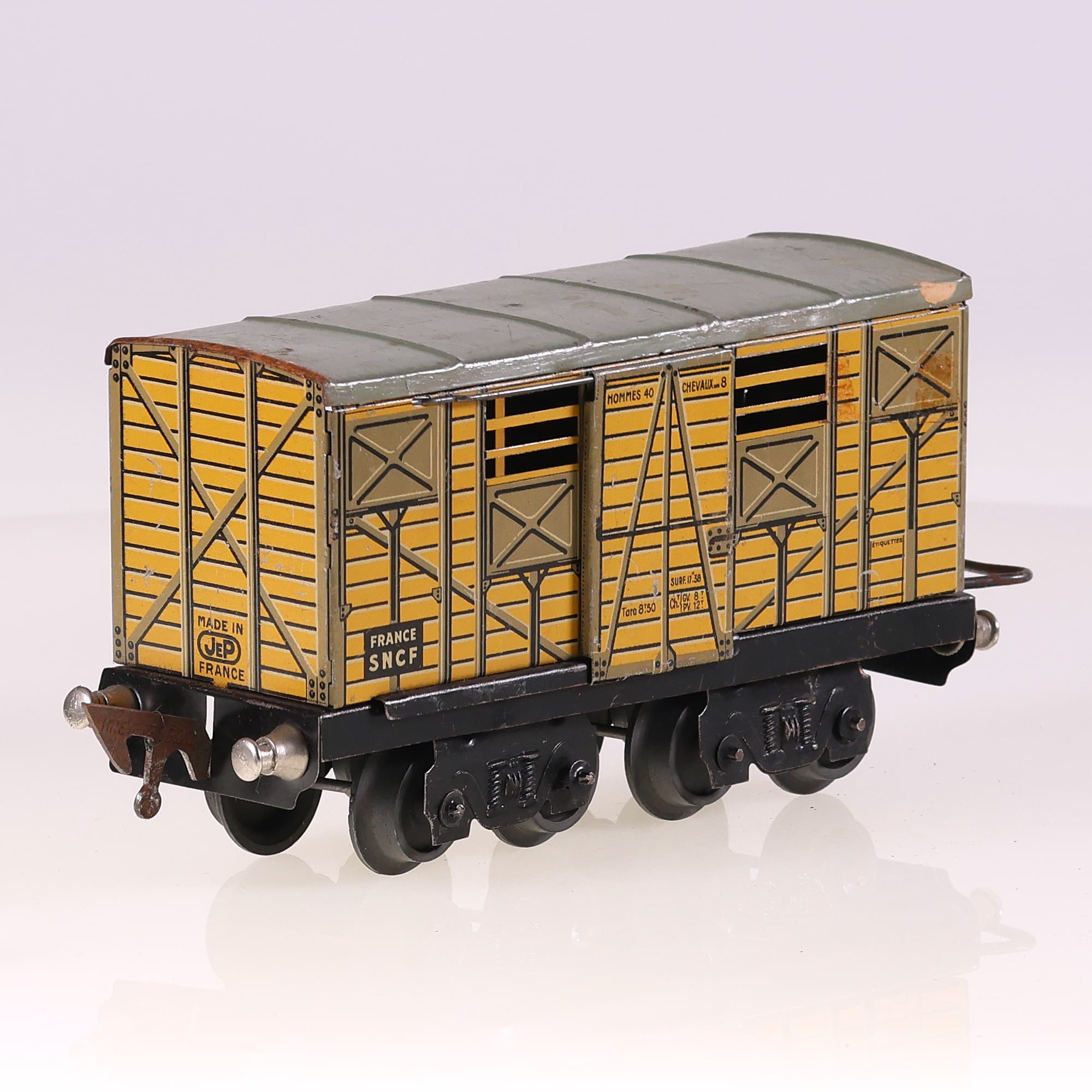 JEP SNCF Wagon à bestiaux HOMMES 40 CHEVAUX 8 O sans boîte — miniature 5