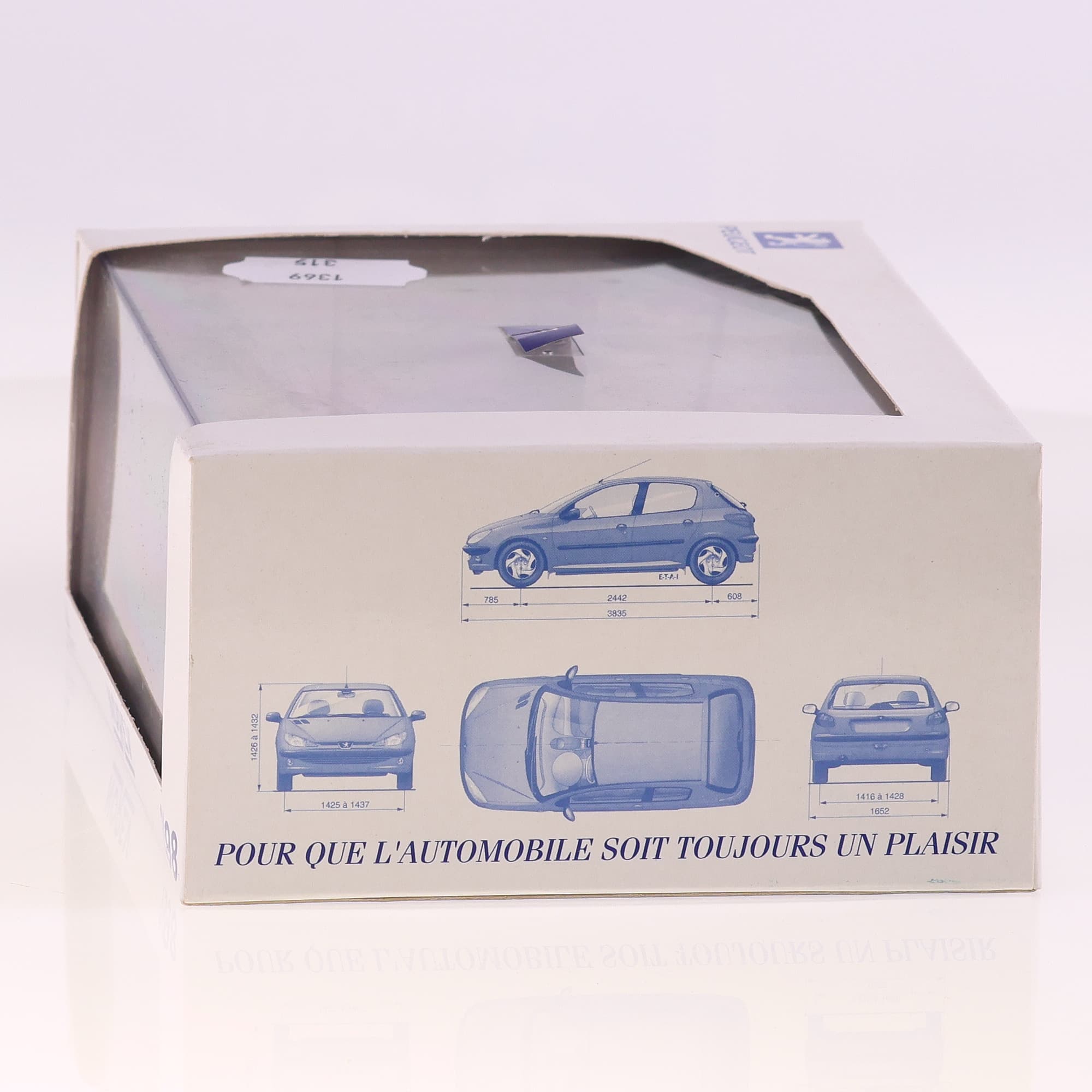Norev Peugeot 206 1998 Berline XT Premium 1998 1/43 Gris — miniature 11