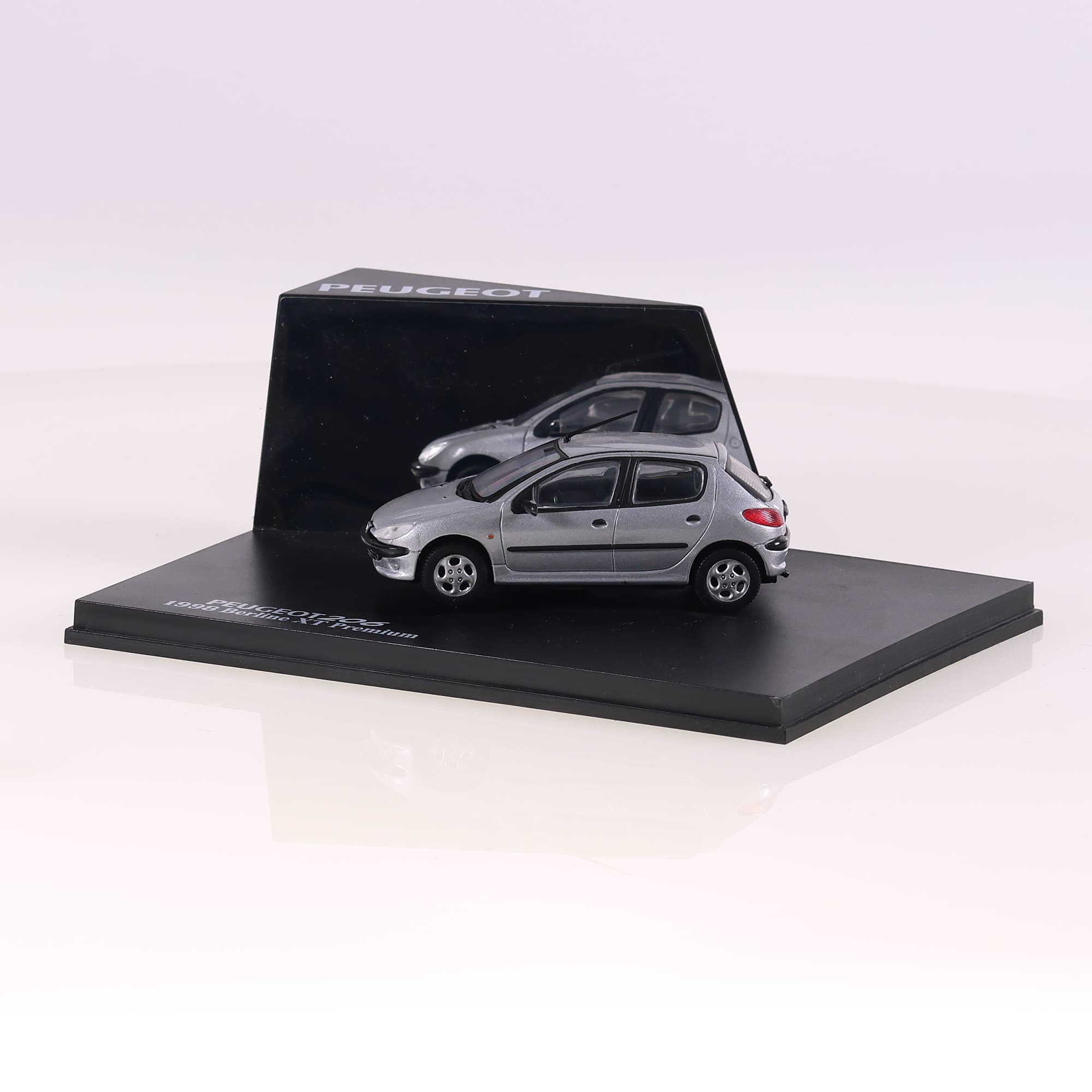 Norev Peugeot 206 1998 Berline XT Premium 1998 1/43 Gris — miniature 3