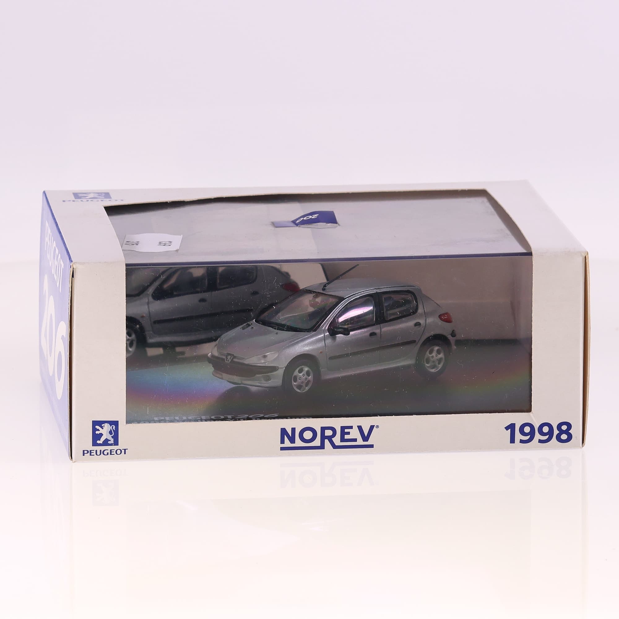 Norev Peugeot 206 1998 Berline XT Premium 1998 1/43 Gris — miniature 10