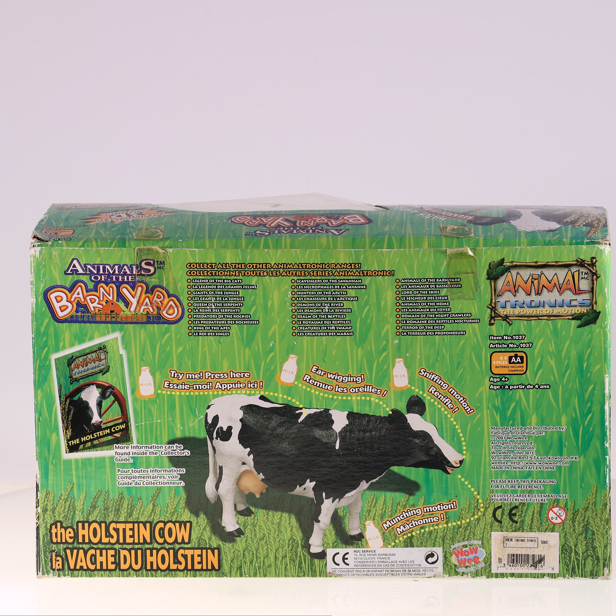 WowWee Animal Tronics - Animals of the Barn Yard the Holstein Cow avec boîte — miniature 12