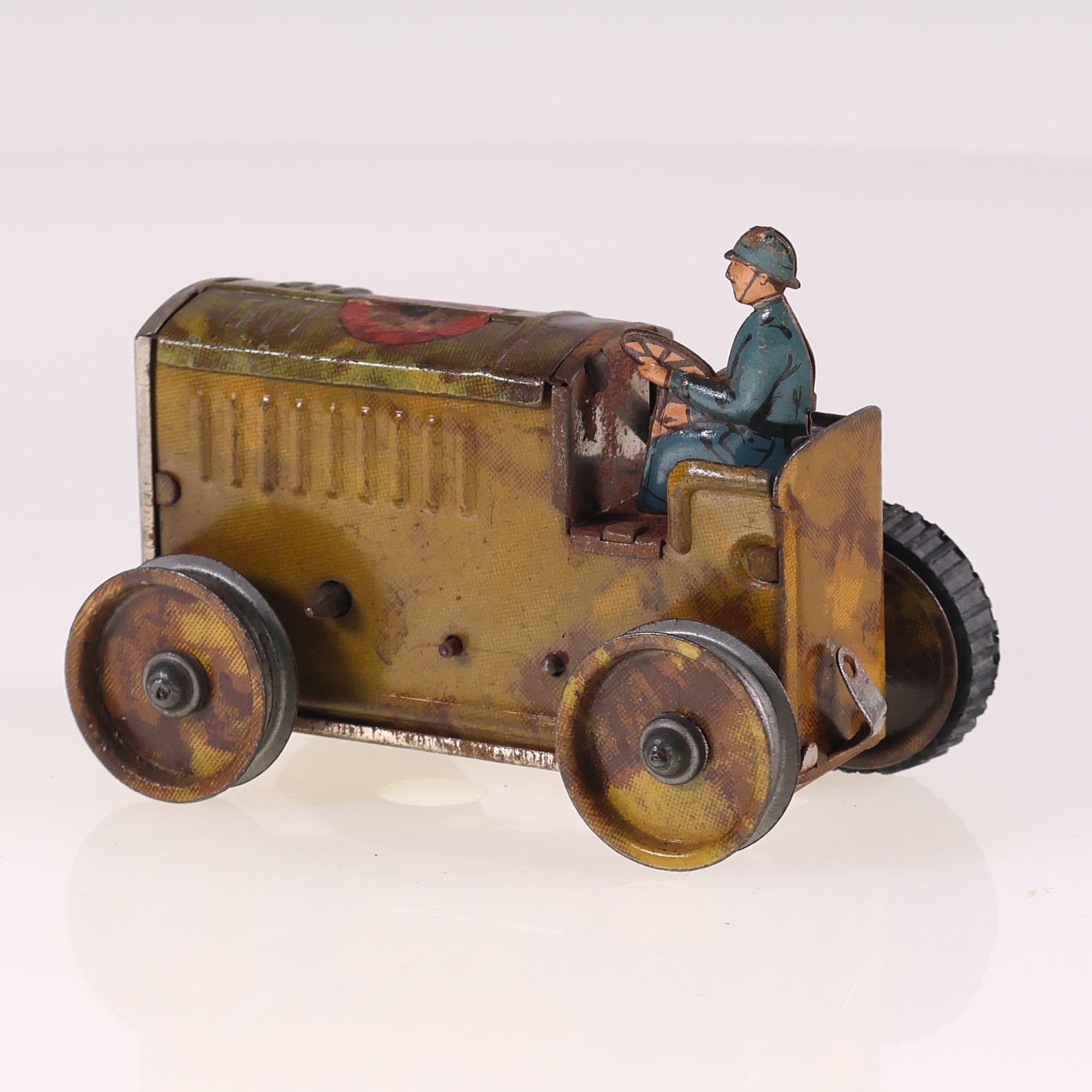 La Hotte saint Nicolas tracteur mécanique militaire 8 cm Bicolore Grade B sans — miniature 3