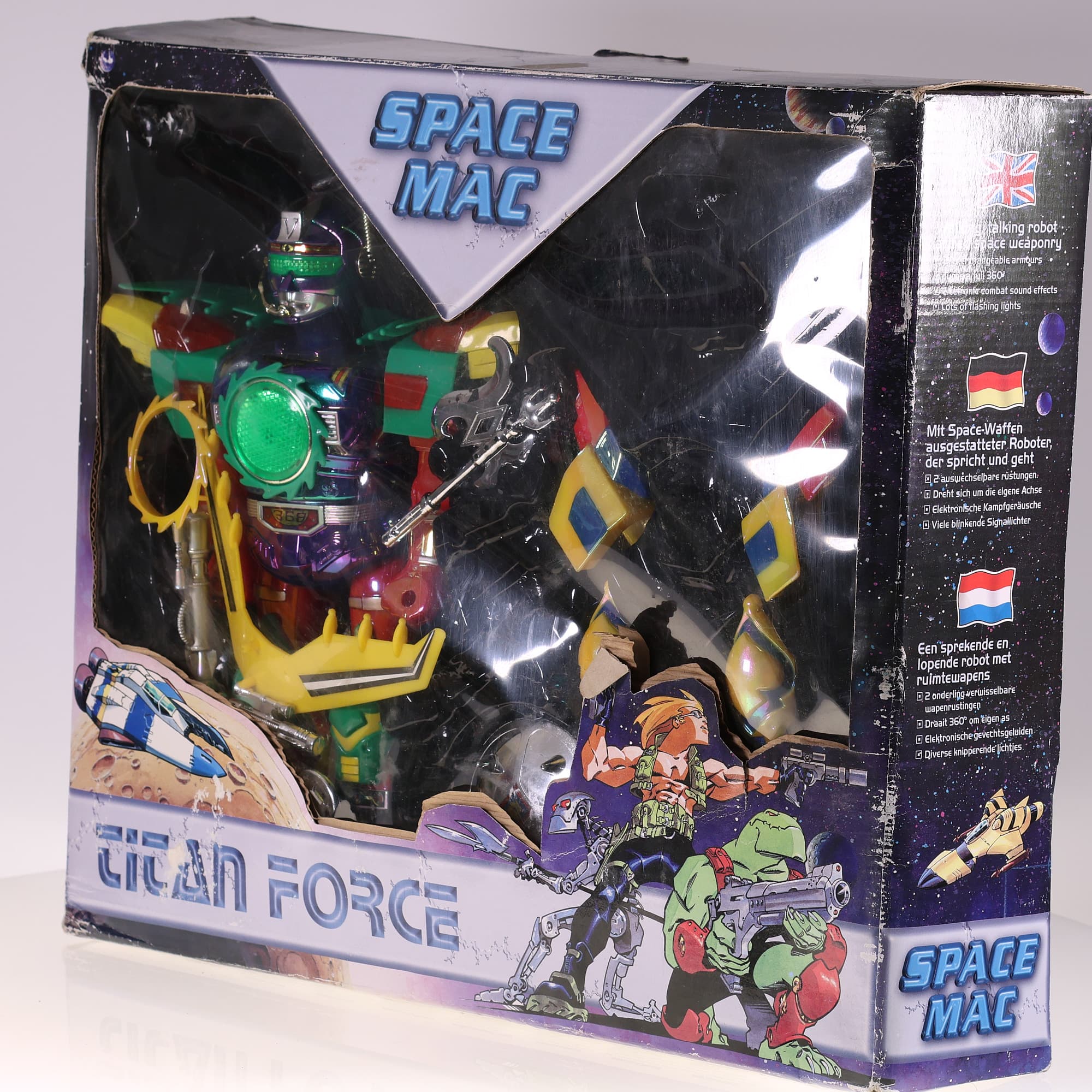 Robot avec armes spatiales, parle et marche, 2 armures interchangeables avec — miniature 3