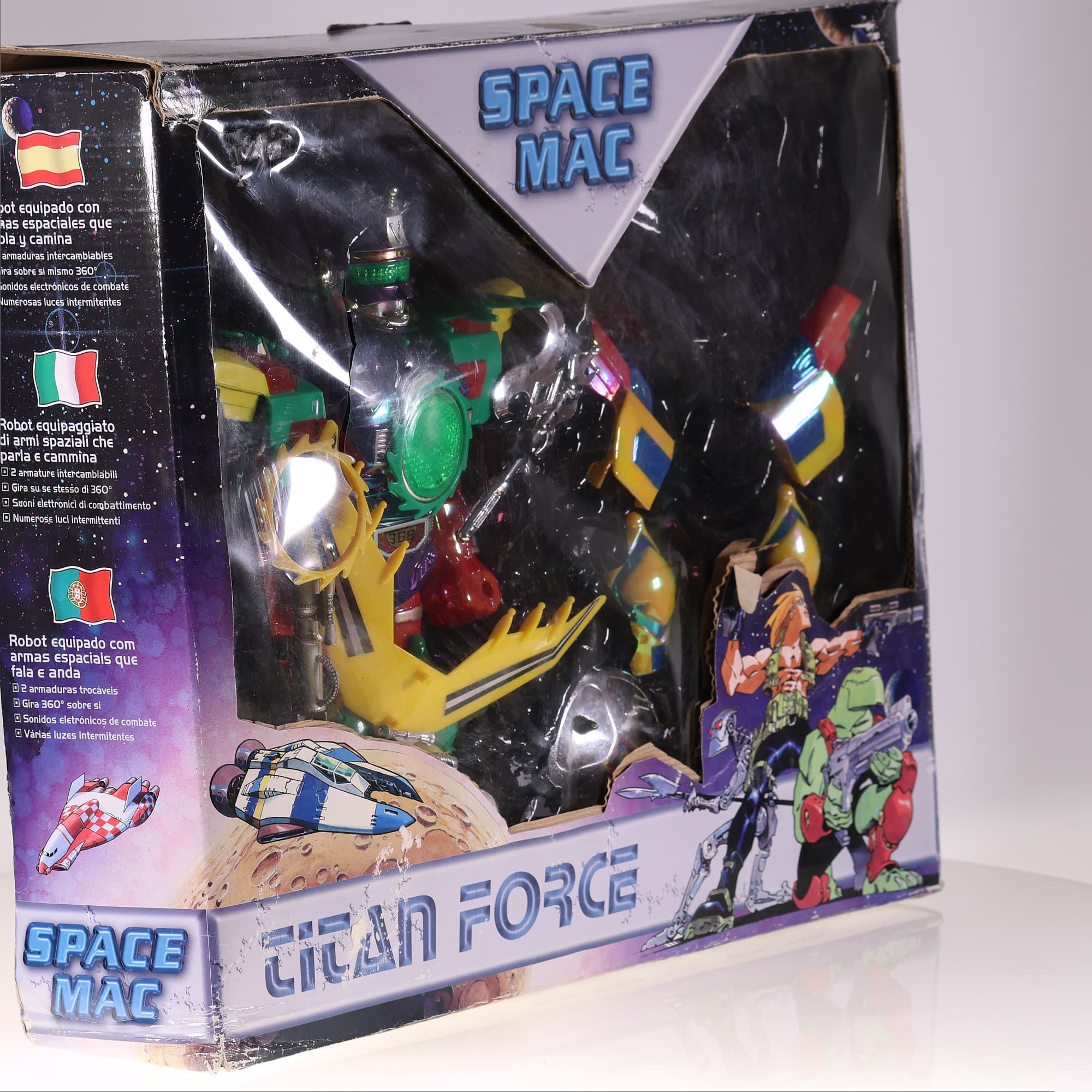 Robot avec armes spatiales, parle et marche, 2 armures interchangeables avec — miniature 9
