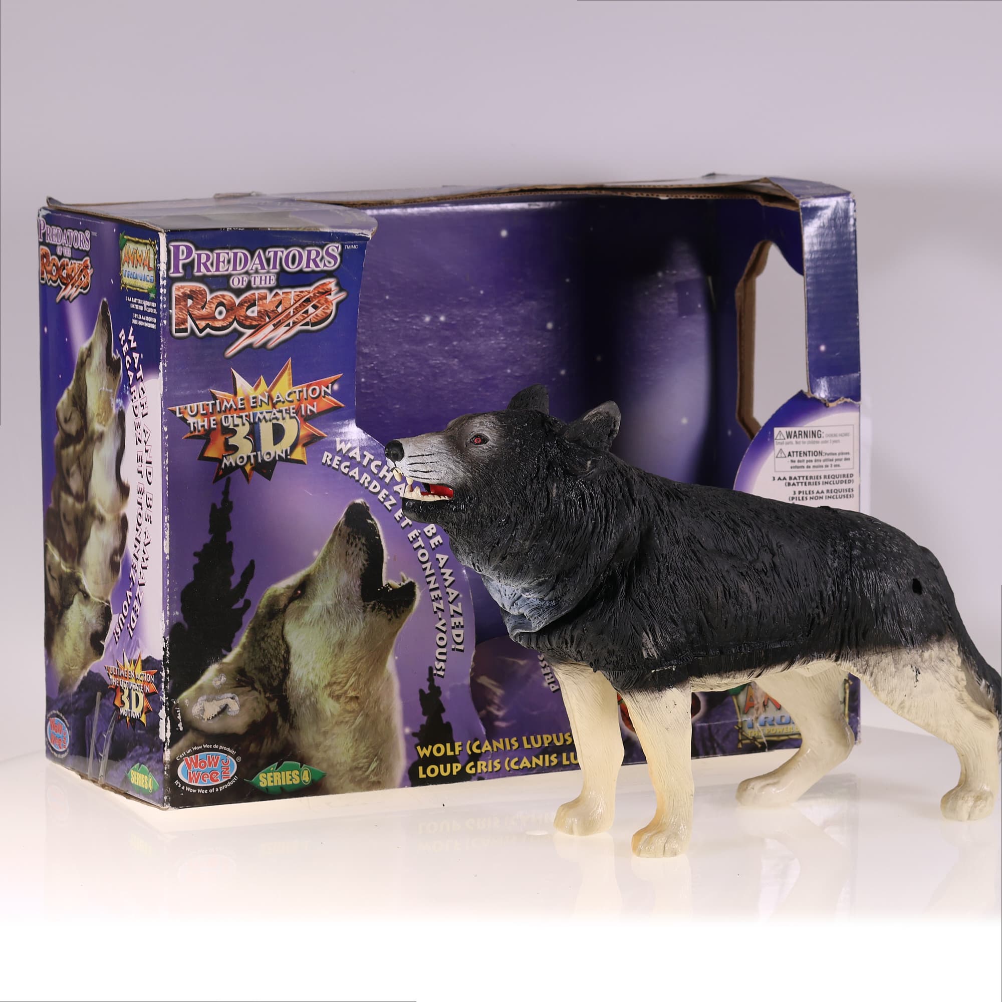 Wow Wee Animal Tronics Wolf (Canis Lupus) Loup Gris Série 4 avec boîte — photo 1