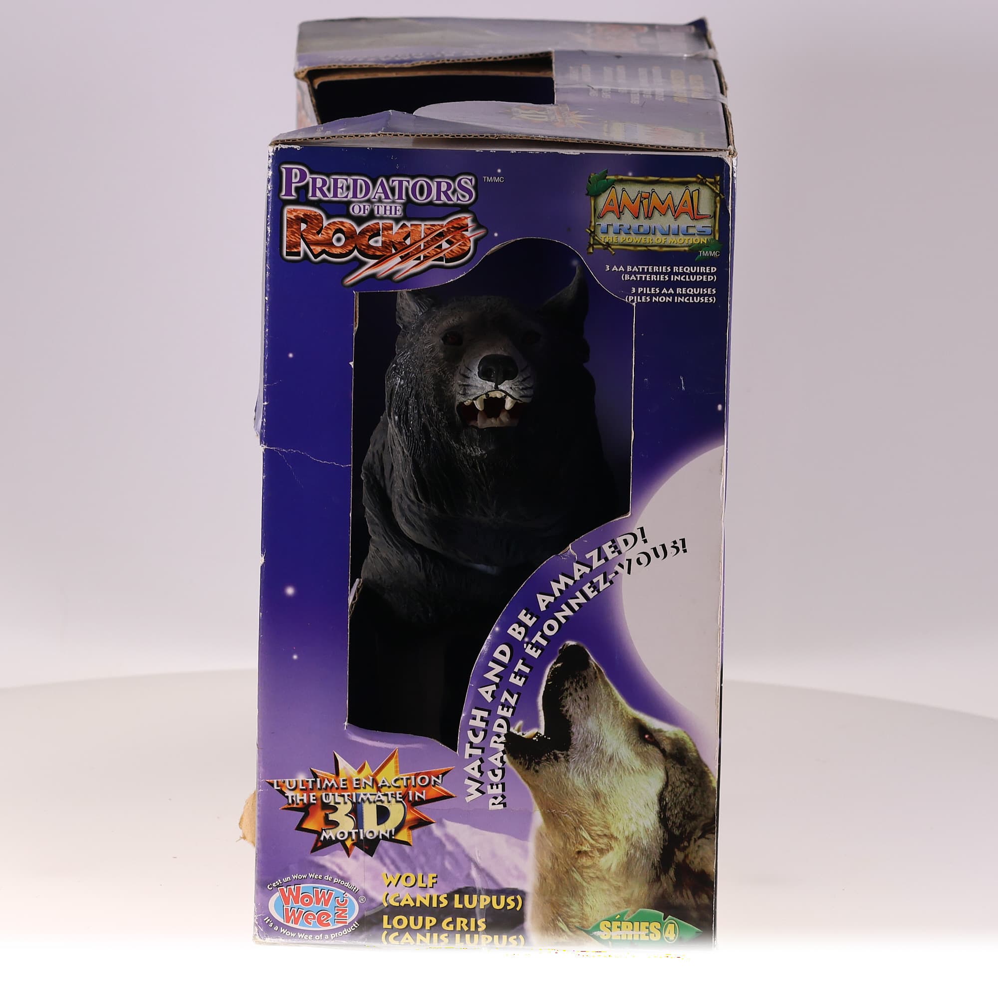 Wow Wee Animal Tronics Wolf (Canis Lupus) Loup Gris Série 4 avec boîte — miniature 11