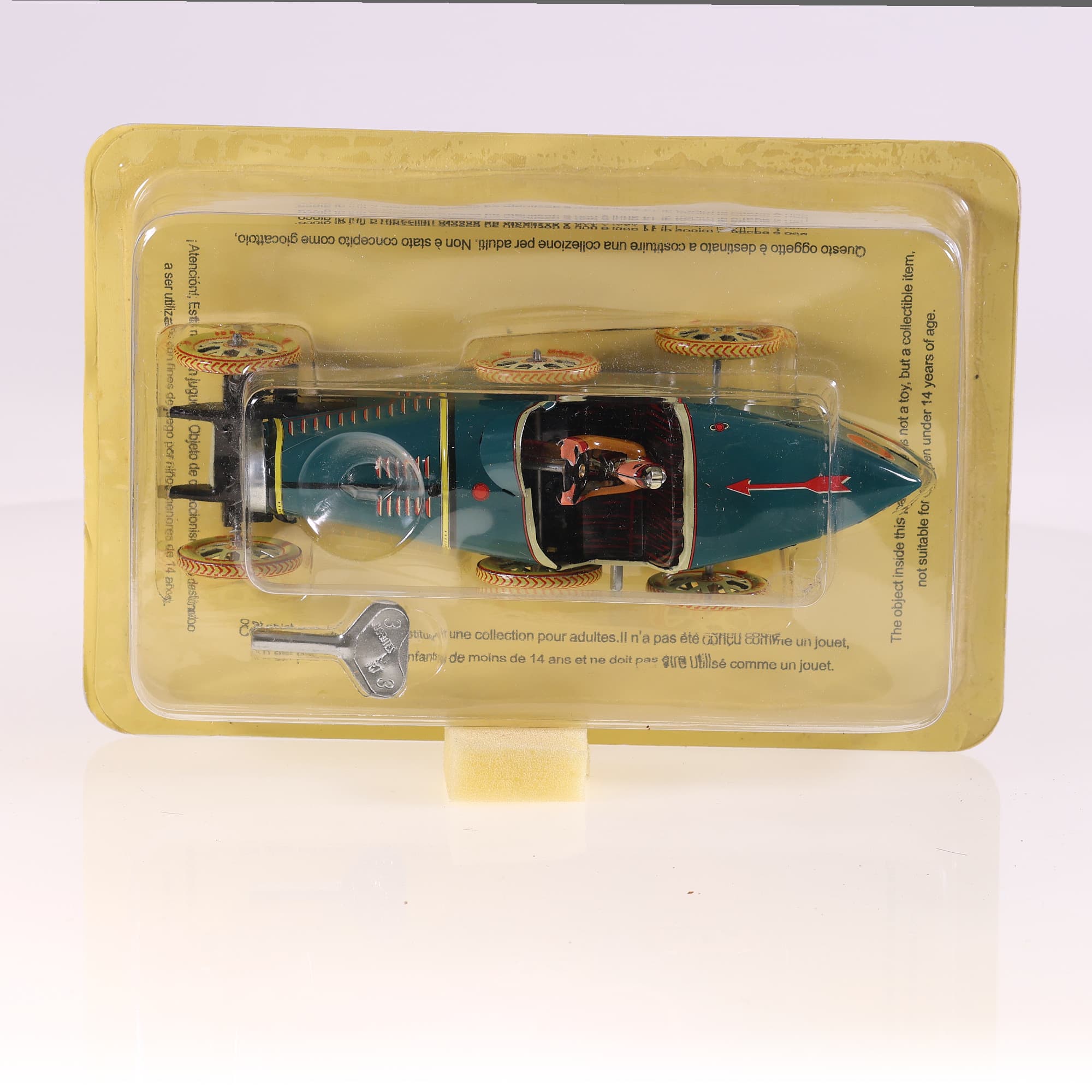 Fabri reproduction voiture mécanique Bugatti type 35 Vert neuf avec boîte — miniature 9