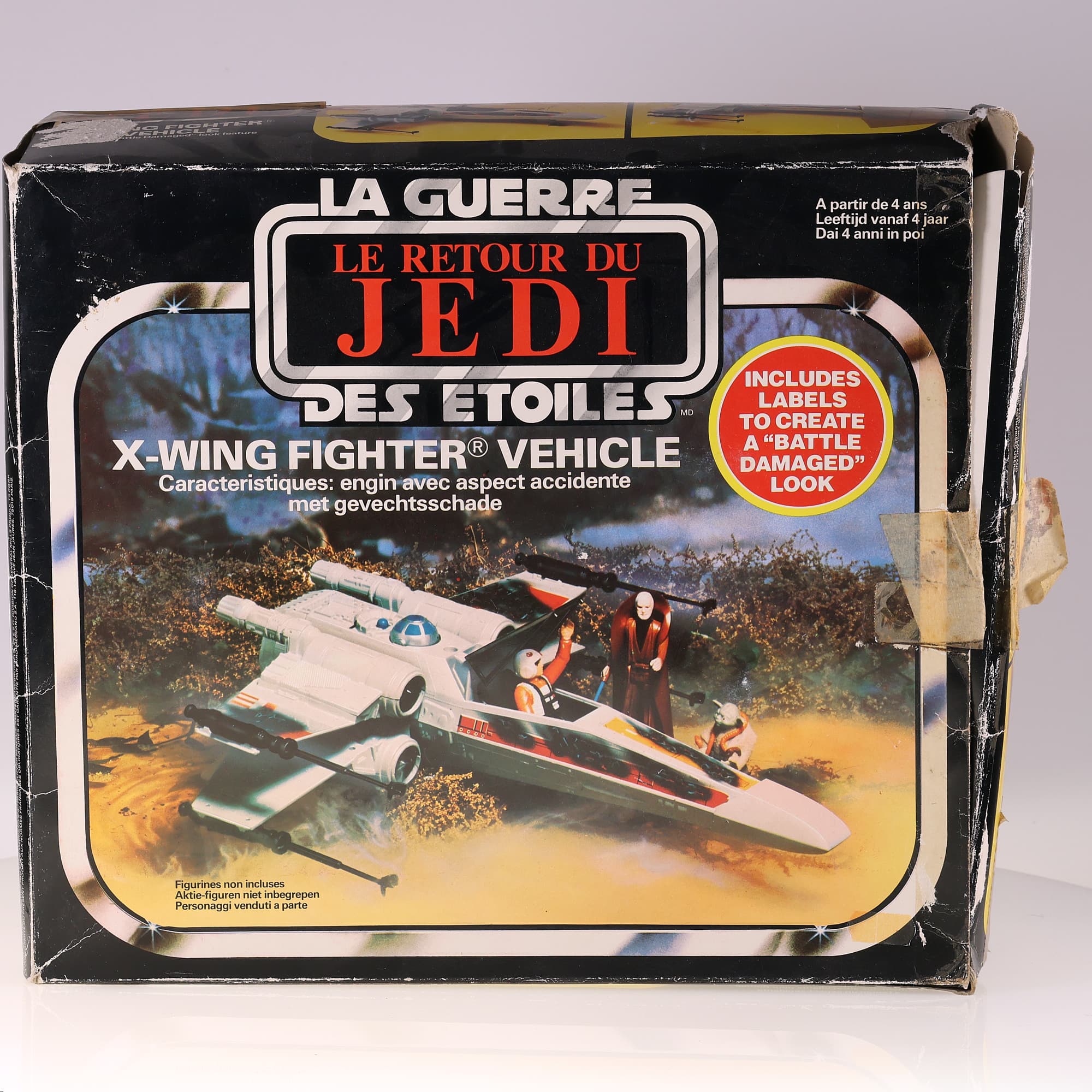 Meccano retour du Jedi Star Wars X-Wing Fighter Vehicle 1983 Grade B avec boîte — miniature 11