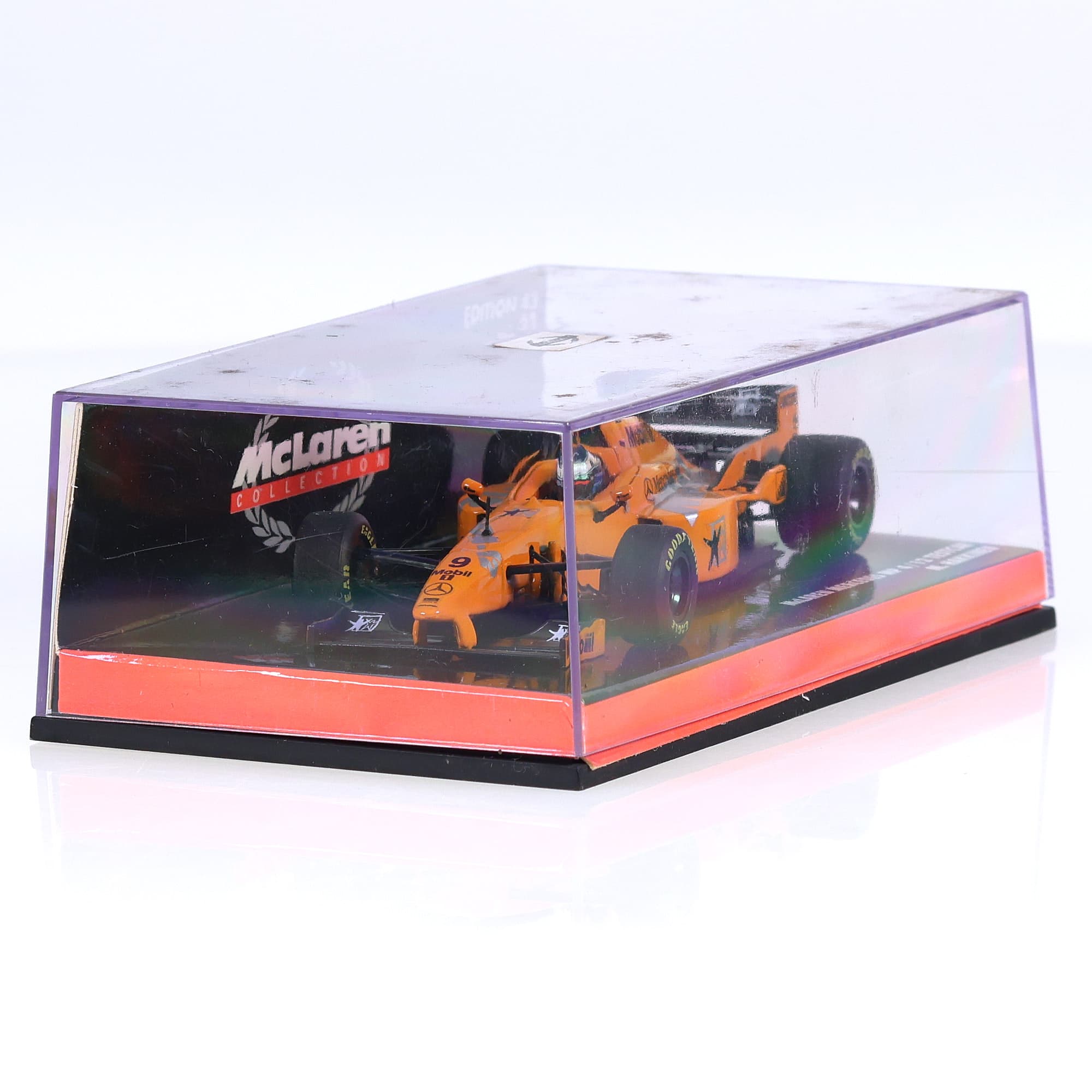 Minichamps 530 974389 MP4/12 test Car  #9 1/43 Orange avec boîte — miniature 9